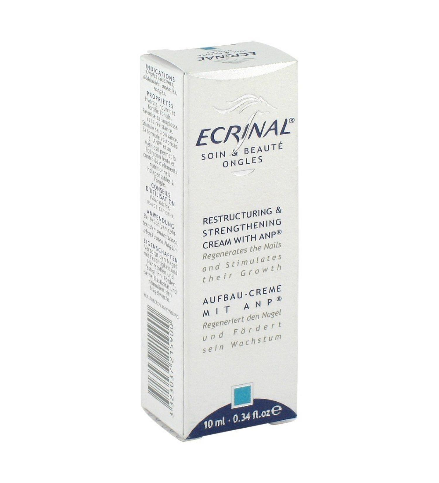 Ecrinal Nail Rebuilding Cream with ANP brittle splintering anemic and bitten nails 10ml