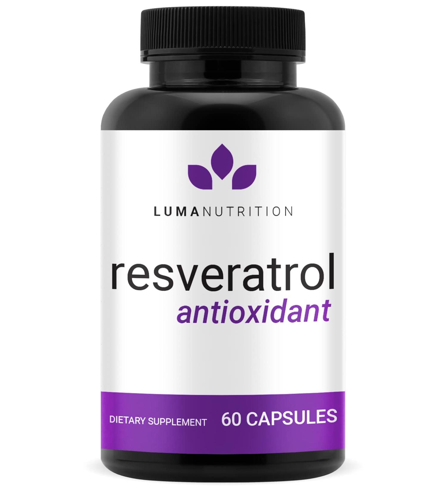 High Purity Resveratrol Capsules - 98% Trans-Resveratrol - 60 Capsules - Buy Online on GoSupps.com