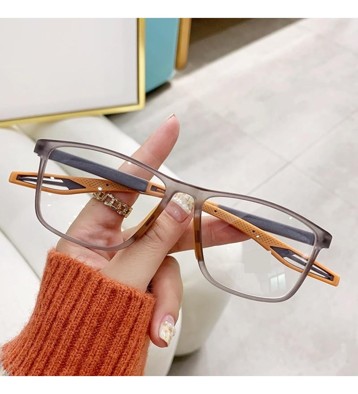 Blue Light Blocking Reading Glasses - Stylish Anti-Glare Computer Eyewear for Men & Women +150 Orange - Buy Online on GoSupps.com