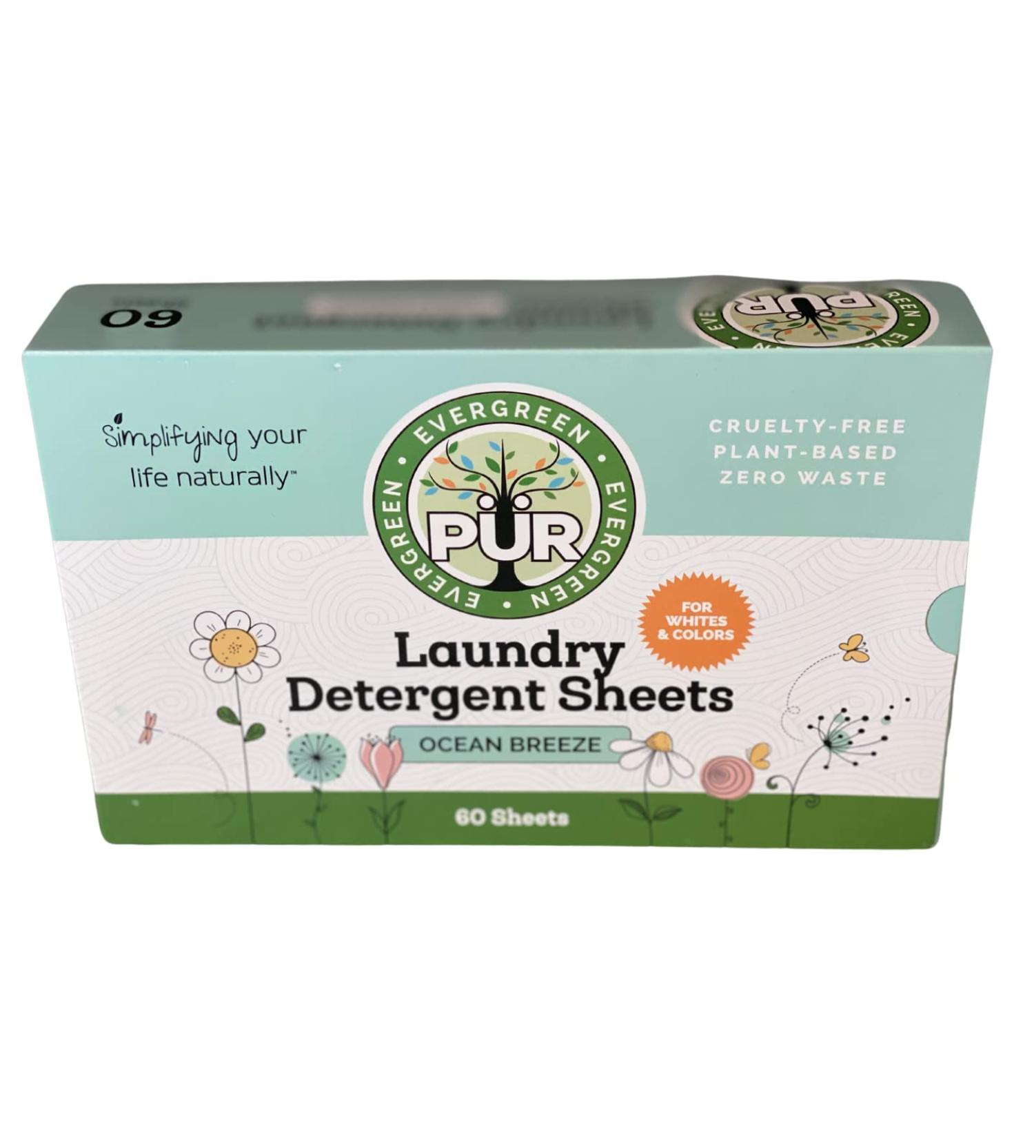 Vegan Laundry Detergent Sheets - Eco-Friendly Compostable & Plant-Based - Zero Waste 120 Loads - Ocean Breeze - Made in Sweden - Buy Online on GoSupps.com