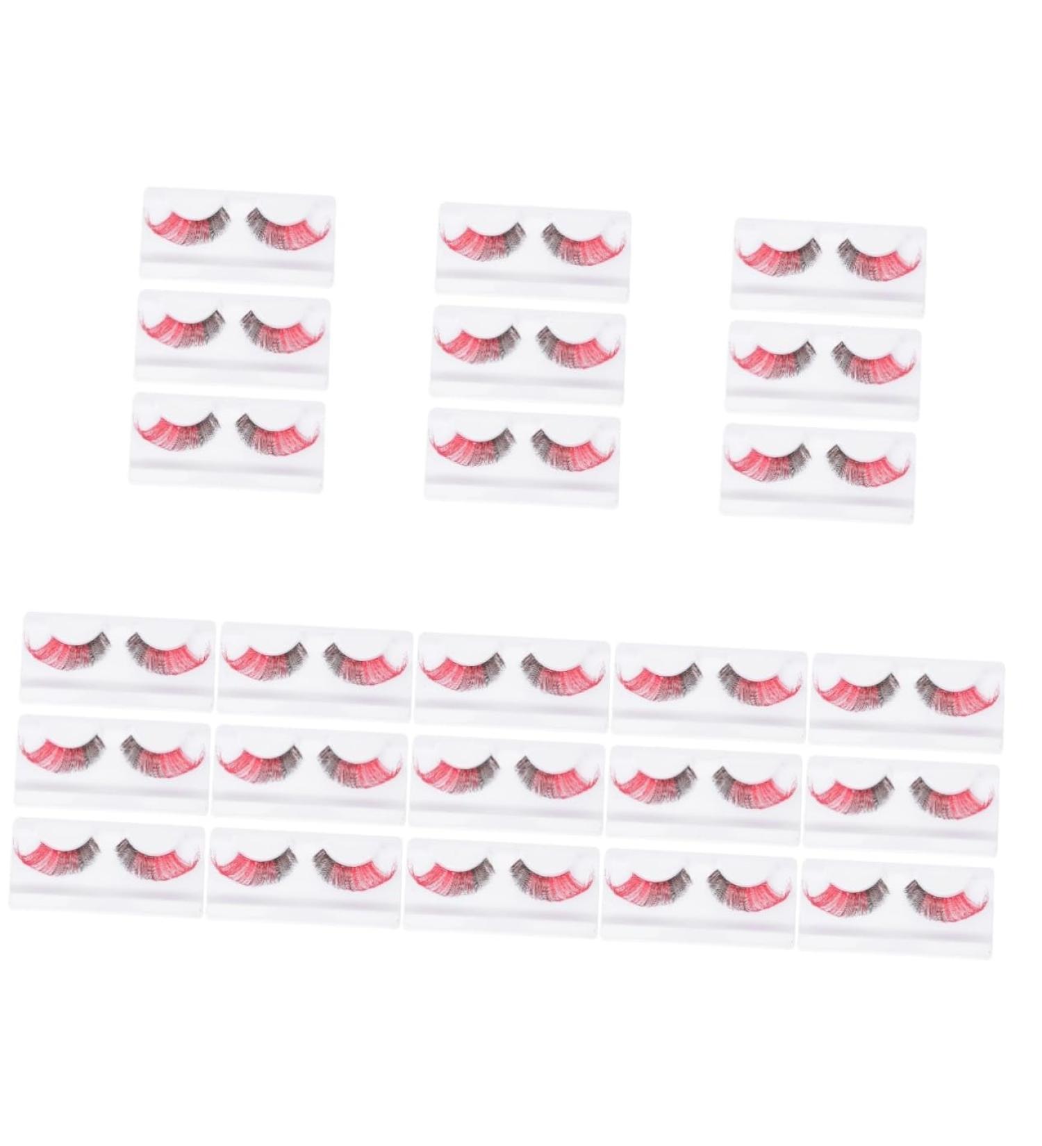 ABOOFAN 24 Pairs Halloween False Eyelashes Halloween Strip Lashes Faux Eyelashes Eye Lashes Extension for Halloween Dramatic Eyelashes Fake Eyelashes Imported Fiber 3d Prom Makeup - Buy Online on GoSupps.com