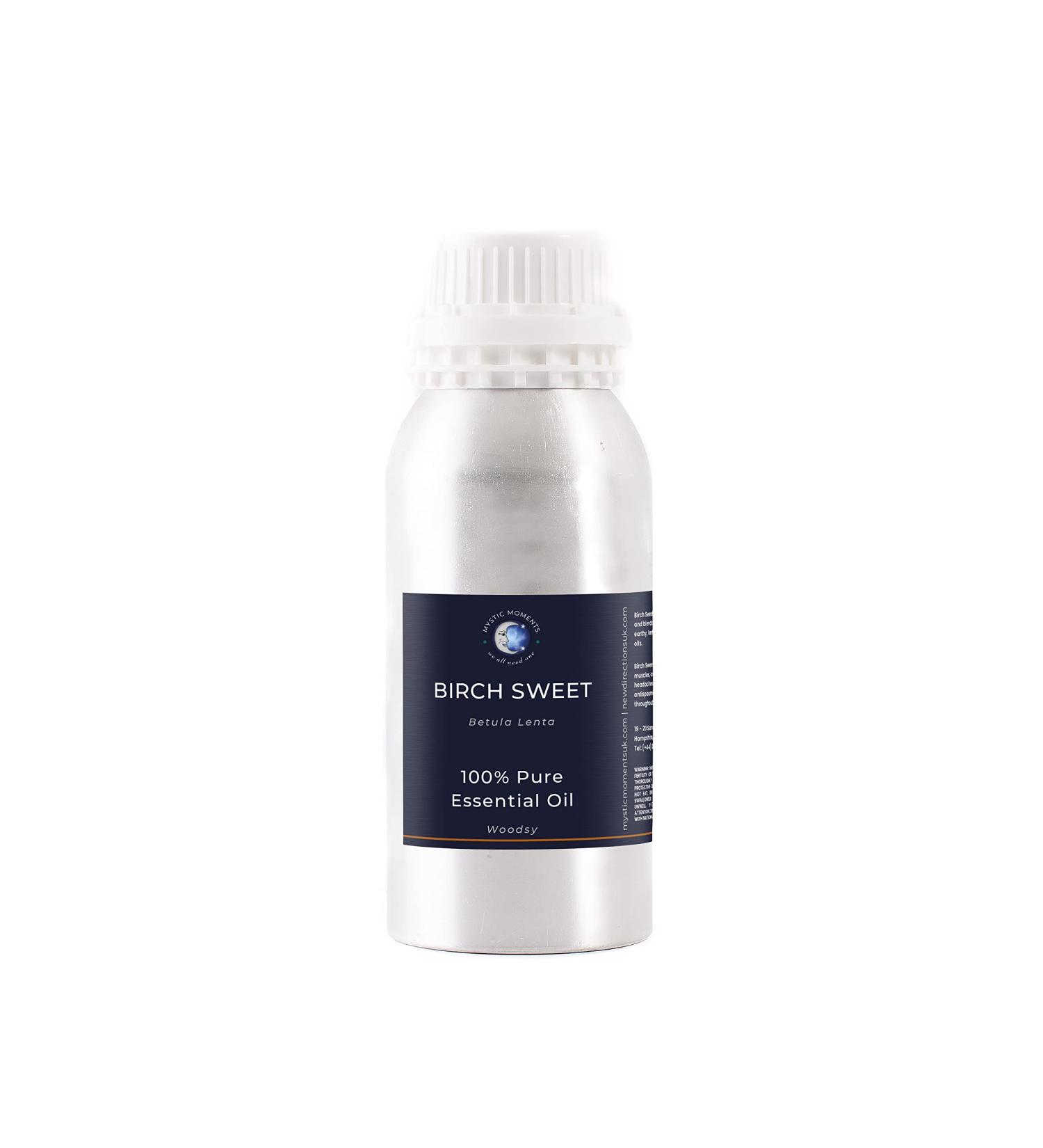 Mystic Moments Birch Sweet Essential Oil 500g | Pure & Natural for Diffusers Aromatherapy & Massage | Vegan & Non-GMO - Buy Online on GoSupps.com