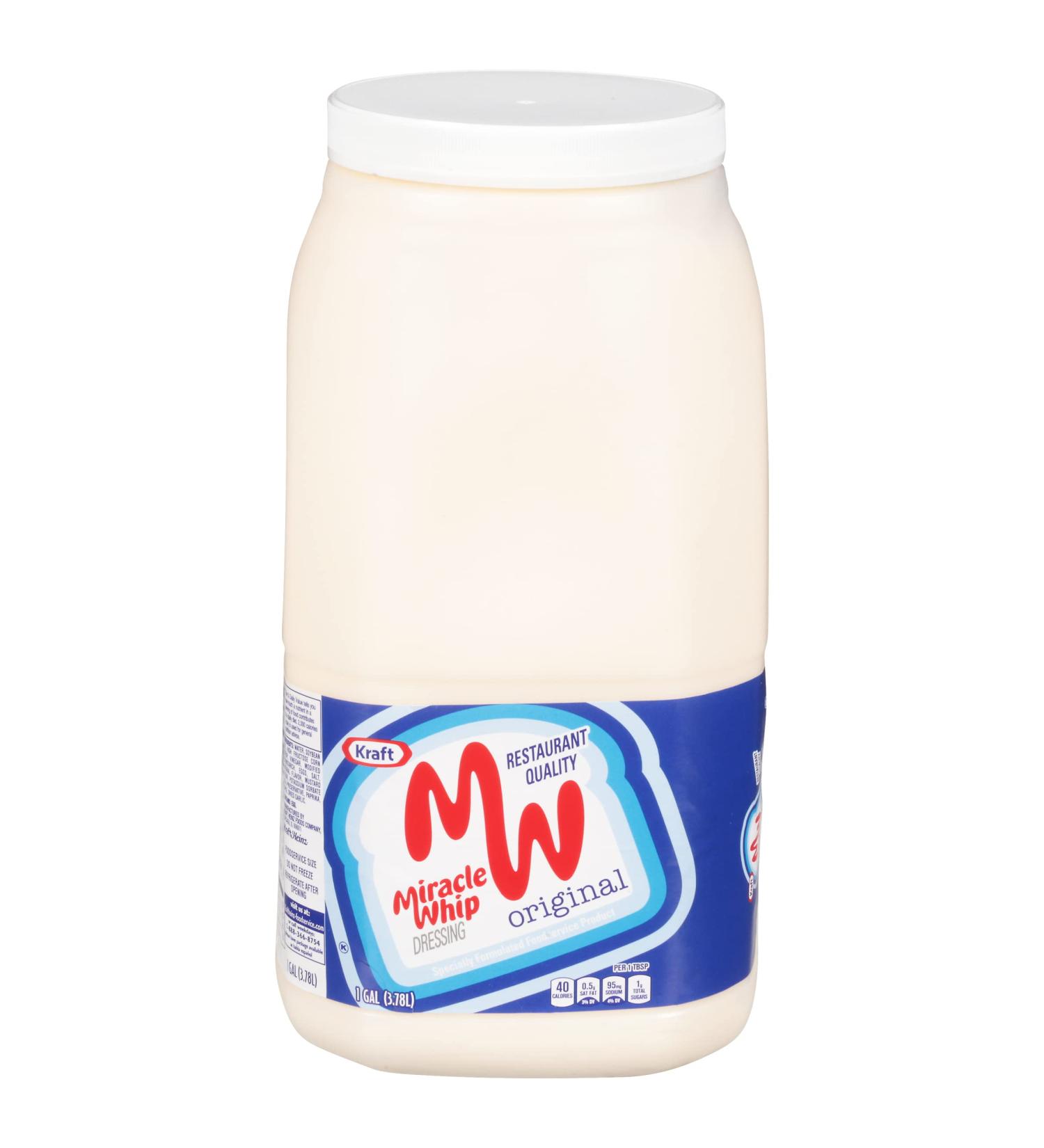 Miracle Whip Original Dressing 1 Gal Jug - 128 Fl Oz (Pack of 1) - Buy Online on GoSupps.com