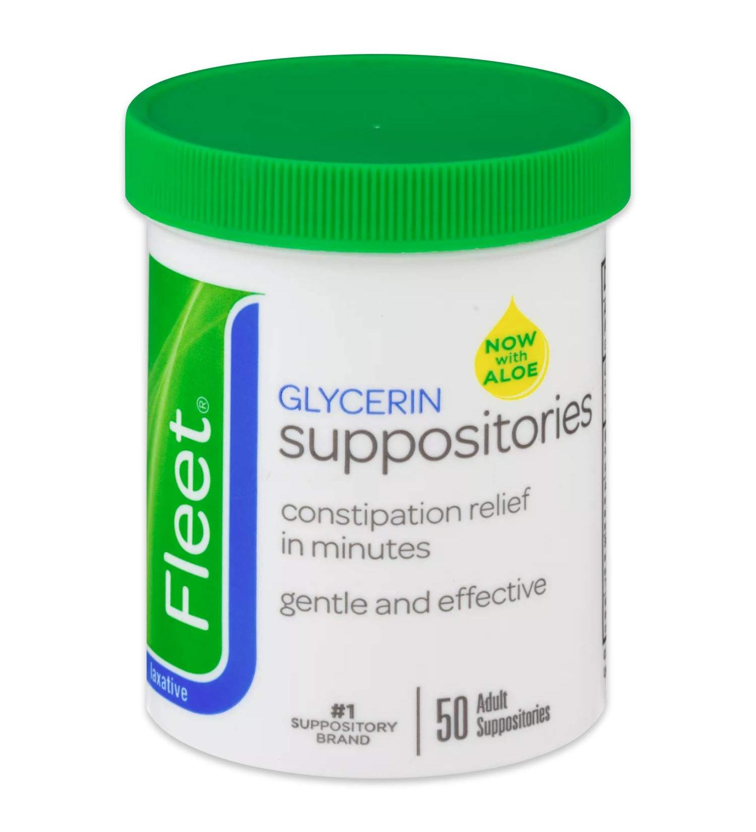 Fleet Glycerin Suppositories 50 ct (1-Pack) - Fast Relief for Constipation - Buy Online on GoSupps.com