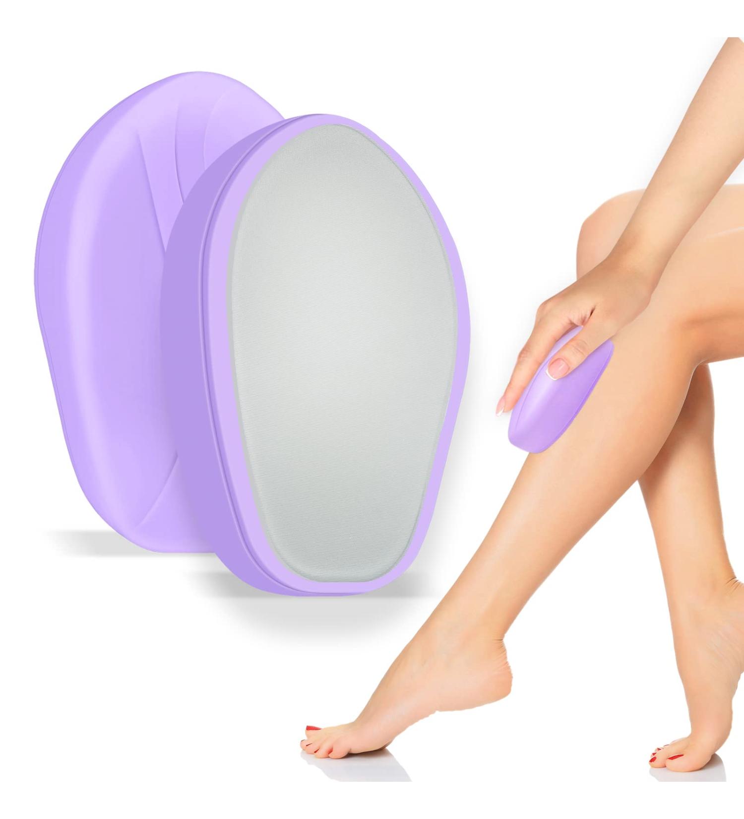 Crystal Hair Eraser for Hair Removal UQQU Crystal Hair Remover for Men and Women Magic Crystal Hair Remover with Gentle Skin Exfoliation Reusable Easy to Use Works On All Body Parts - Purple - Buy Online on GoSupps.com