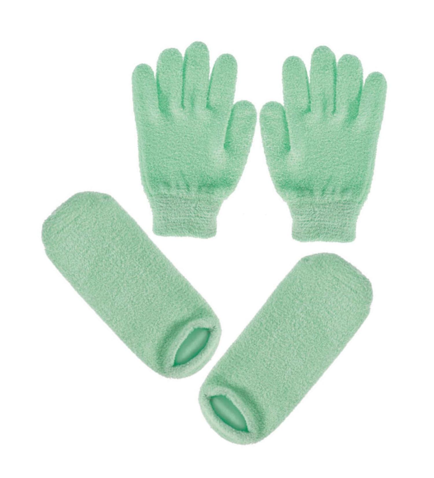 Moufles Exfoliants Hydratants En Gel Naturel 2 Paires Taille Unique Soin Spa Mains Et Pieds Hydratation Intense Usage Domicile - Buy Online on GoSupps.com