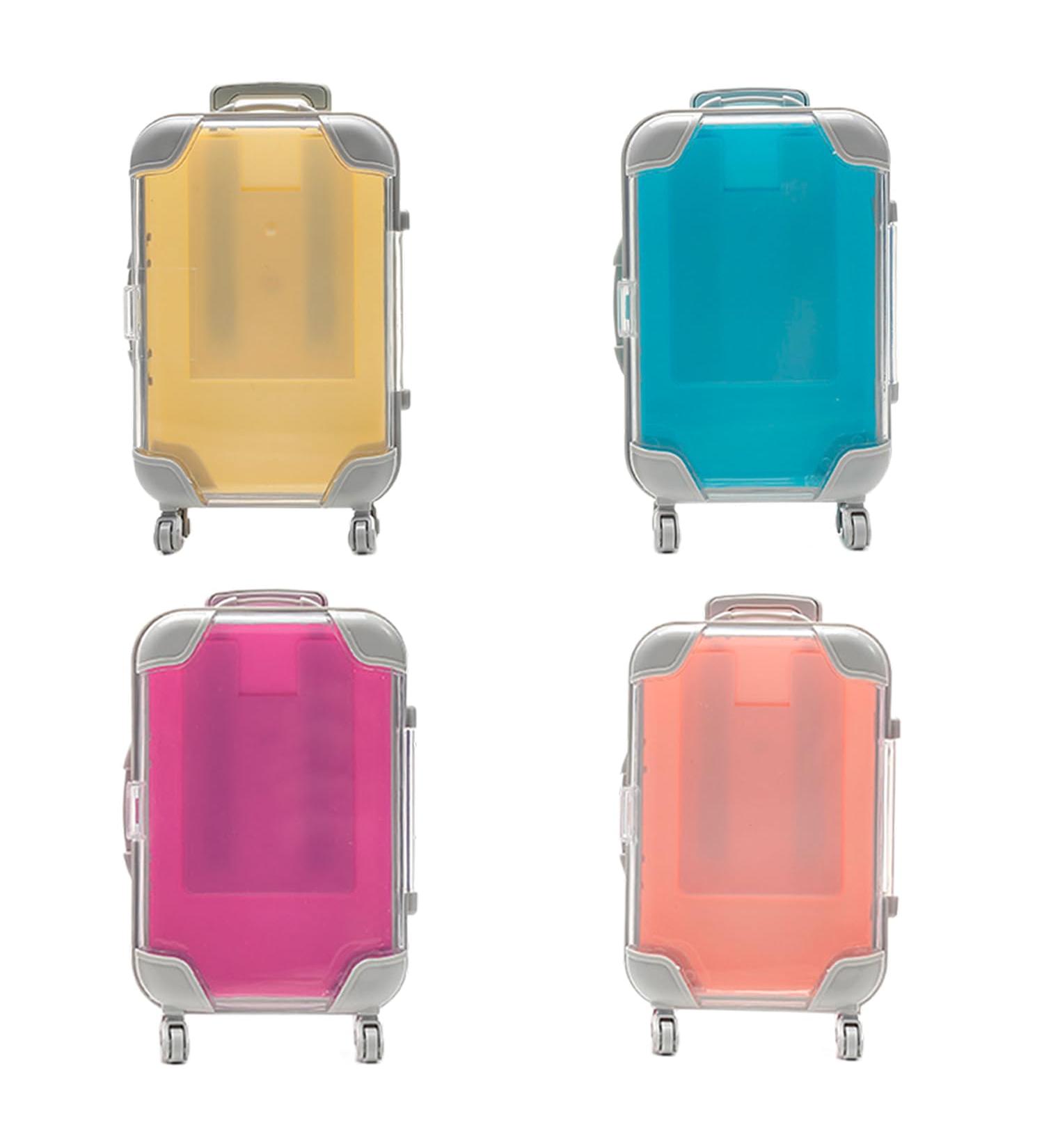 4 Pcs False Eyelashes Packaging Box - Mini Suitcase Favor Box for Travel Candy Trolley Empty Case for Women | Style A - Buy Online on GoSupps.com