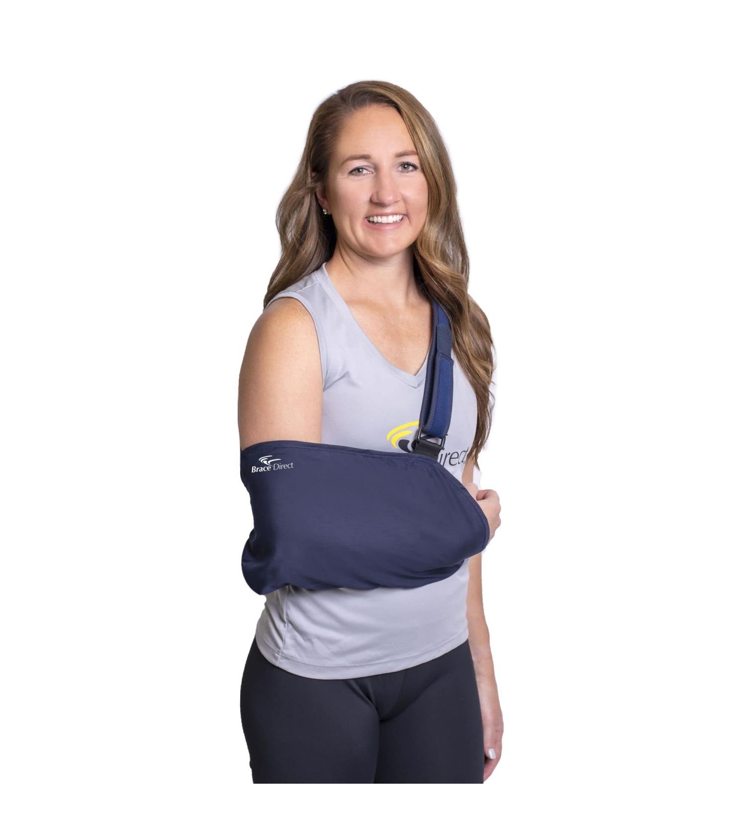 Brace Direct Standard Lightweight Envelope Shoulder Immobilizer 2XL - Adjustable Arm Sling for Dislocation Post-Surgical Support Sprains & Injuries - International Shipping Available - Buy Online on GoSupps.com