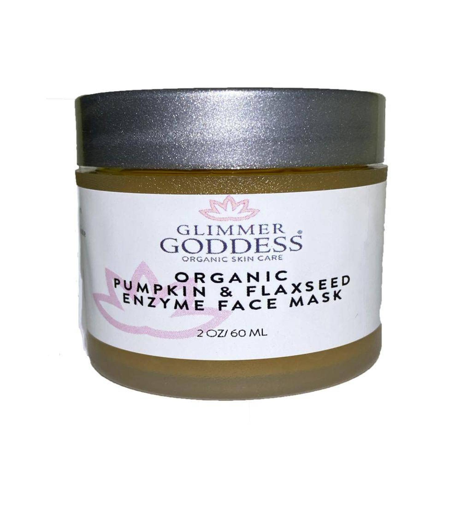 Glimmer Goddess Organic Face Mask - Nourish & Brighten with Pumpkin & Flaxseed | 2 oz - International Shipping - Buy Online on GoSupps.com