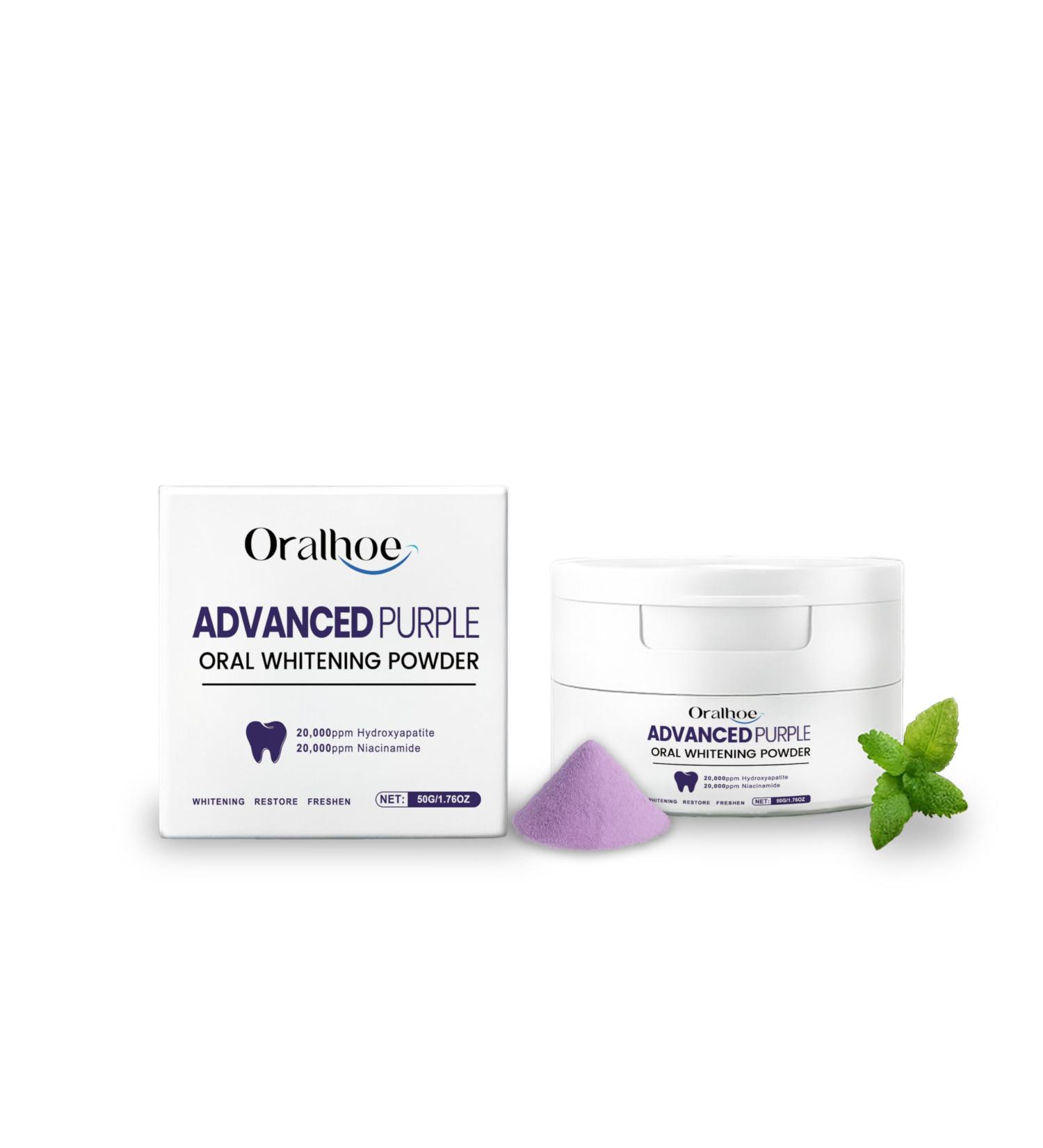 Purple Tooth Powder Teeth Cleaning Brightening Fresh Breath Odor Removal Clean Beauty Teeth Gum Care Oral - Buy Online on GoSupps.com