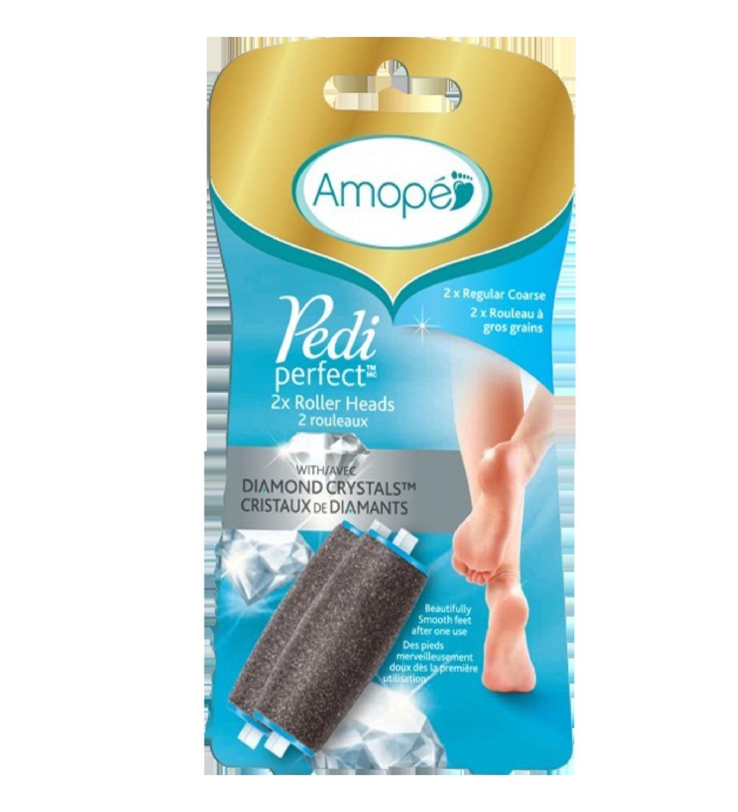 Amope Pedi Perfect Replacement Roller Heads 2 Count (3 Pack)