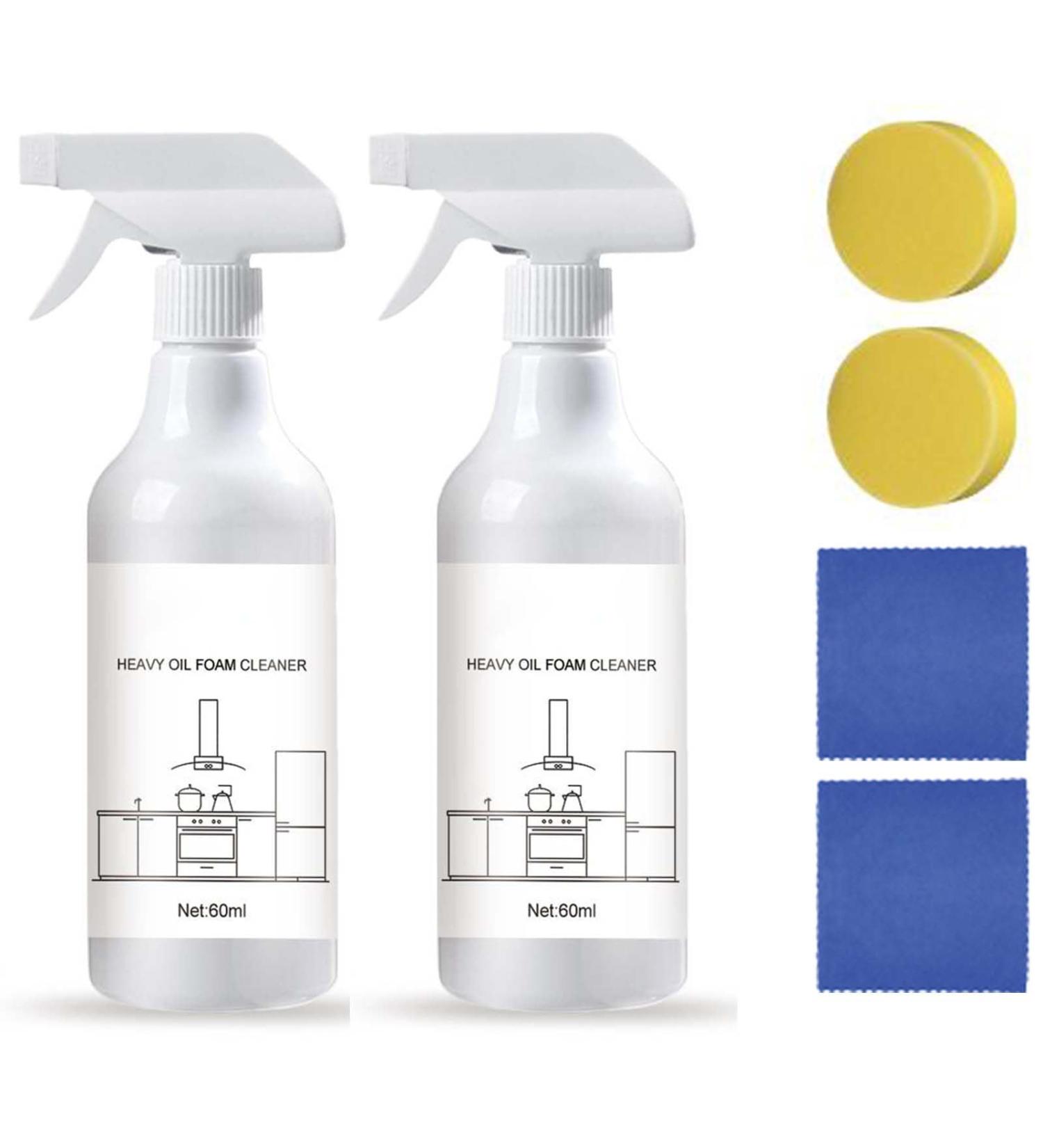 Splash Foam Spray - Splash Foam Spray Tablets & Spray Bottle Oven Cleaner Splash Foam Spray All Purpose Cleaner for Grease Removal (2PCS) - Buy Online on GoSupps.com