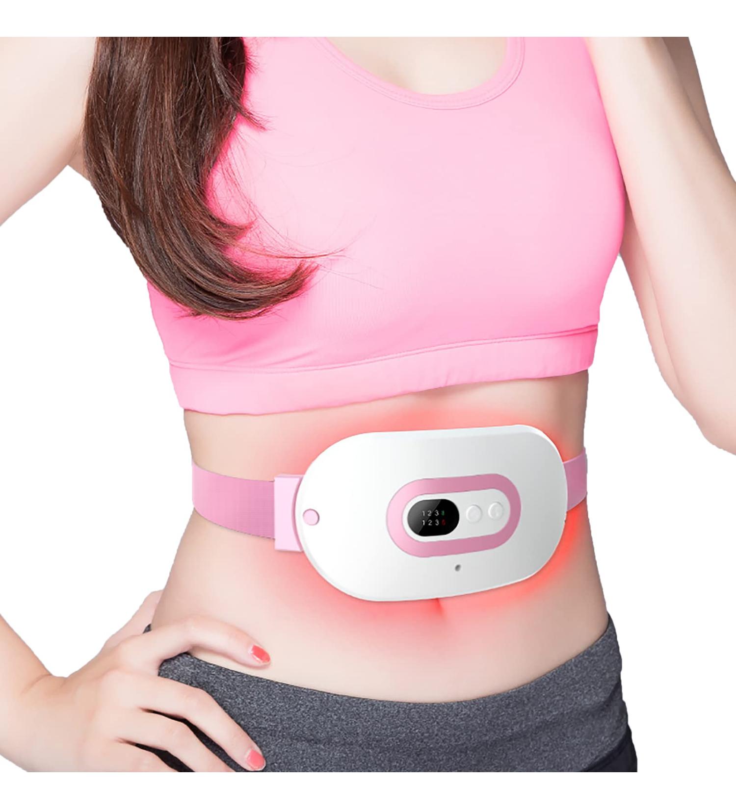 Faxian Unisex Winter Electric Heating Back Warmer - Adjustable Portable Heat Cushion & Support Belt for Belly Waist & Kidney - Type 3 White - Buy Online on GoSupps.com