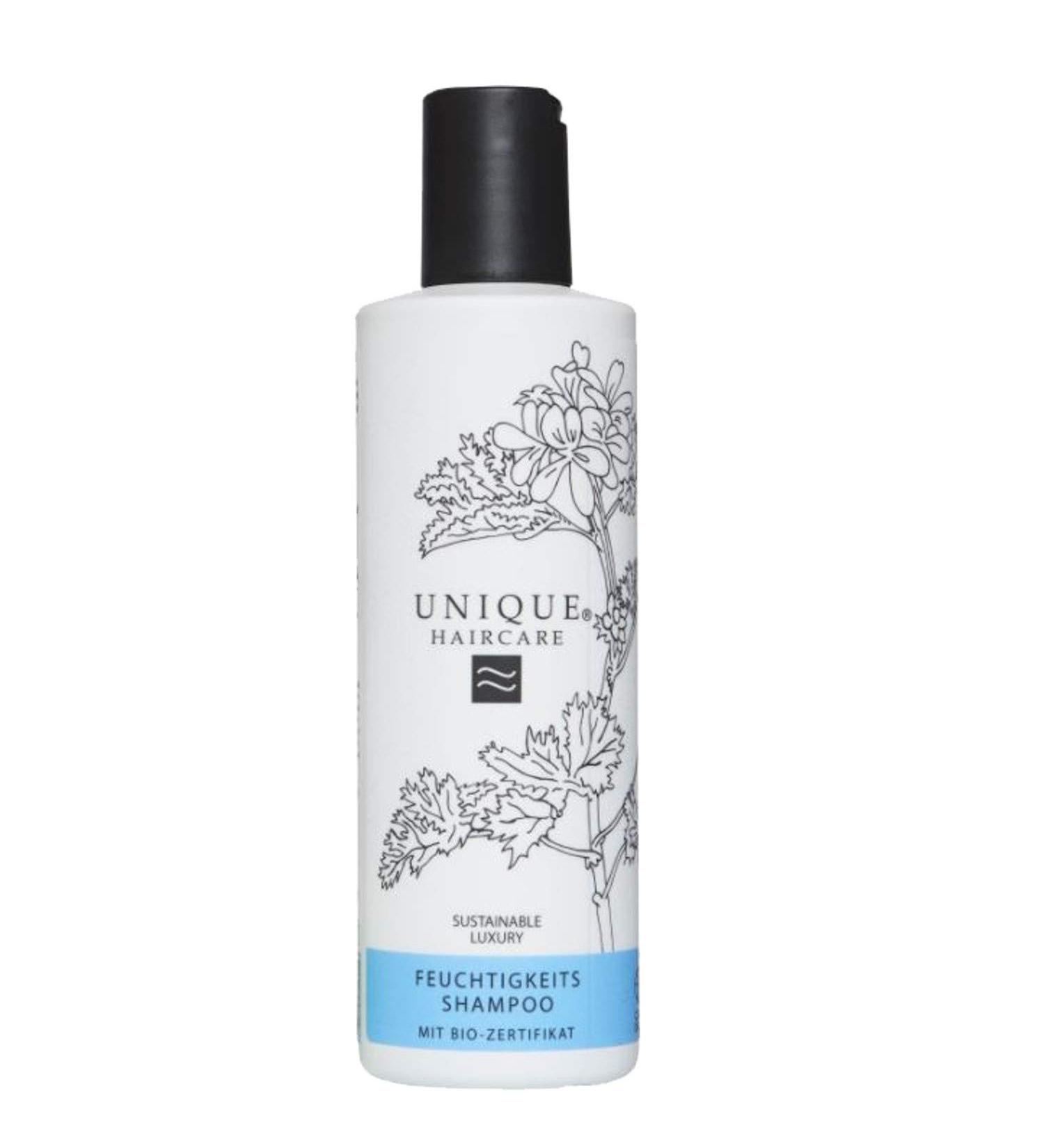 Unique Haircare moisturizing shampoo packaging x
