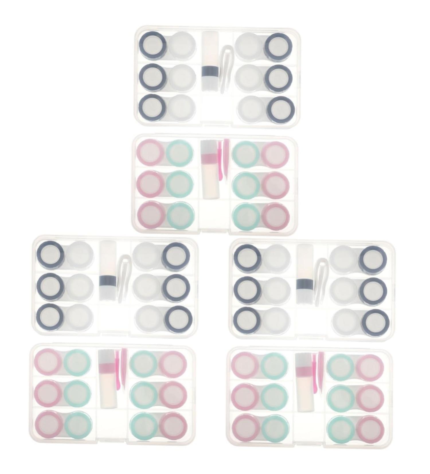 Healvian 6-Sentence Contact Lens Container Set | Travel-Friendly Lens Storage | Durable Holder for Contact Lenses - Buy Online on GoSupps.com