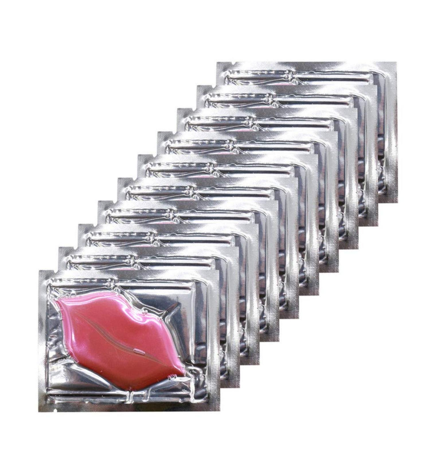 Ruzzut 30PCS Pink Collagen Lip Masks - Moisturizing & Anti-Chapped Lip Patches for Plumping Lips - Pink Crystal Lip Care for Smooth, Attractive Lips - Buy Online on GoSupps.com