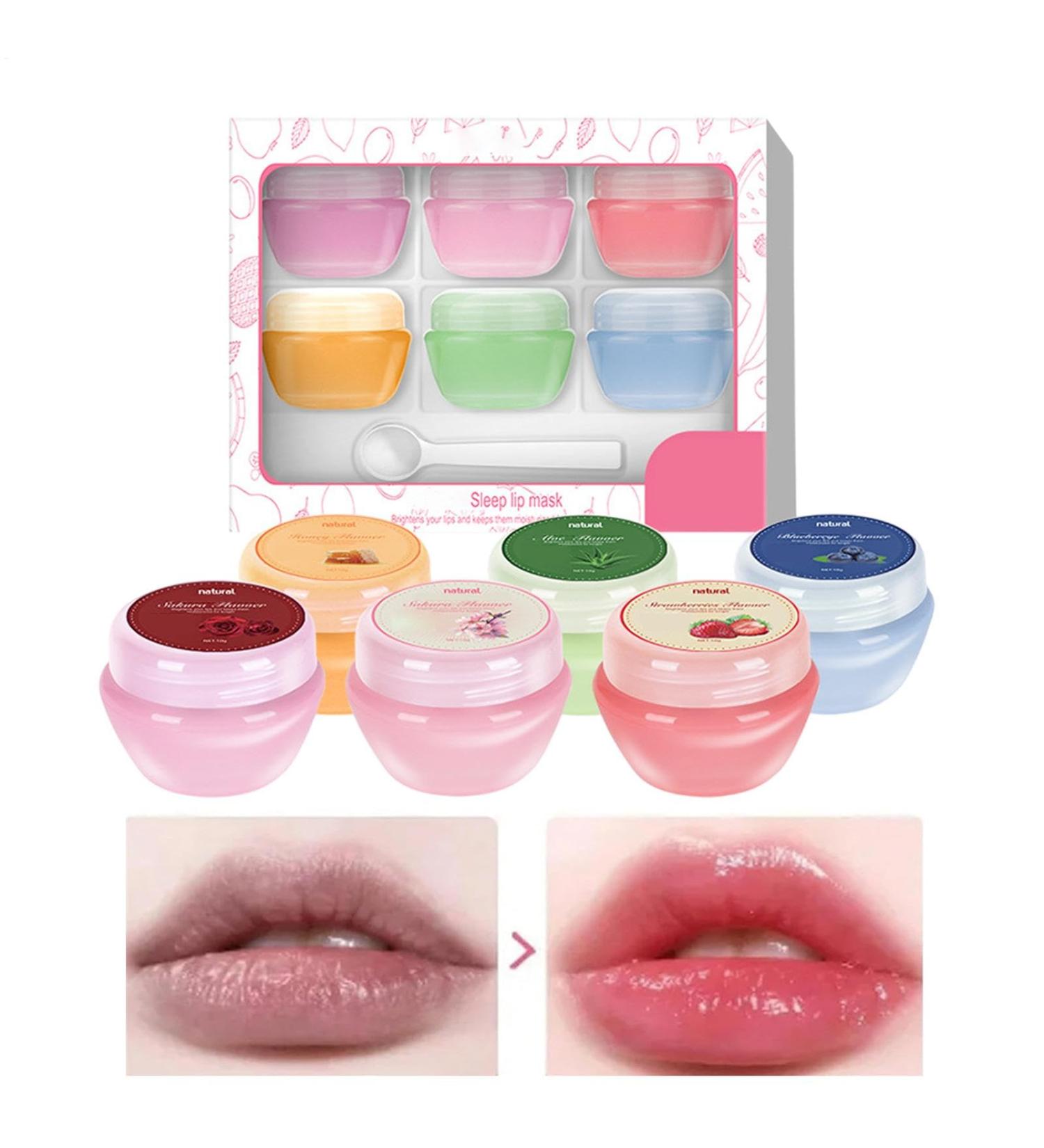 Lip Moisturizer Balm Lip Balm Set Lip Balm 6 packs Long Lasting Lip Moisturizer Multipack Lip Moisturizer Intensive Lip Repair Sleeping Lip Balm Reduce Lip Lines And - Buy Online on GoSupps.com