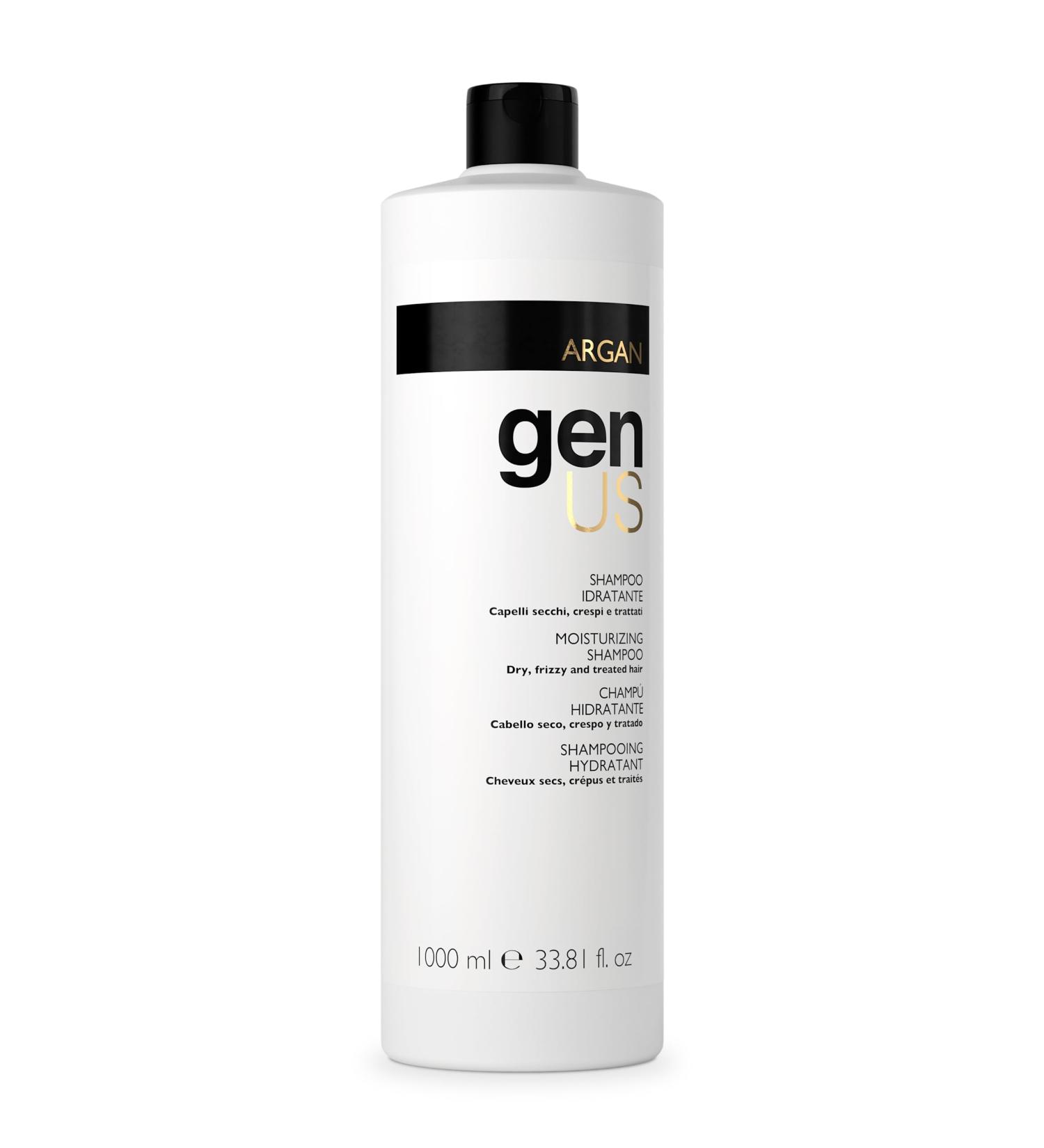 Shampooing hydratant pour cheveux secs et trait s GEN US l'huile d'argan 1000 ml P04BH