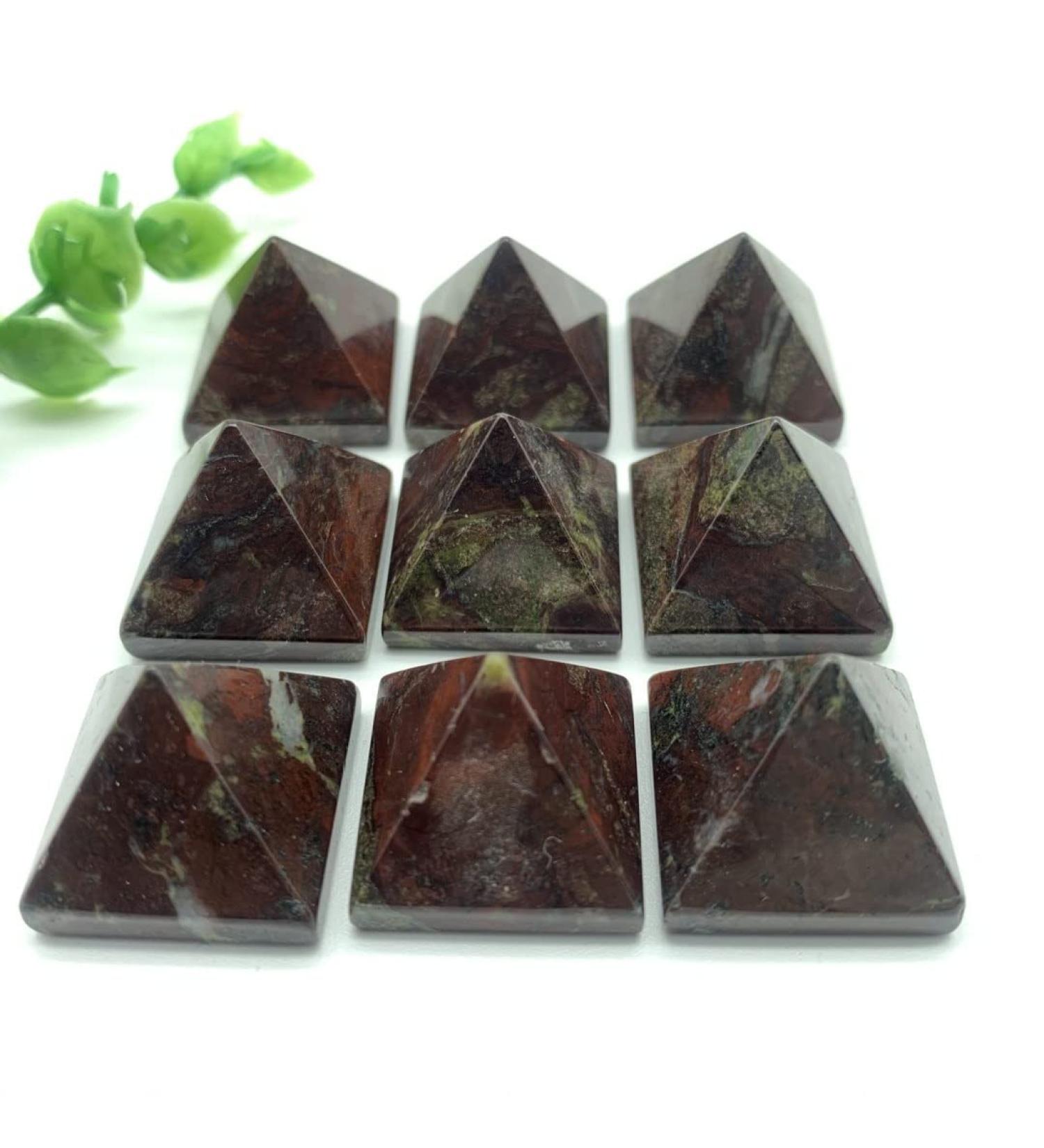 Natural Crystal Rough Natural Crystals and Stones 20-30mm Natural Dragon Blood Stone Quartz Crystal Pyramid Reiki Tower Home Ornaments Decoration Stones for Decoration ERTEYIN - Buy Online on GoSupps.com