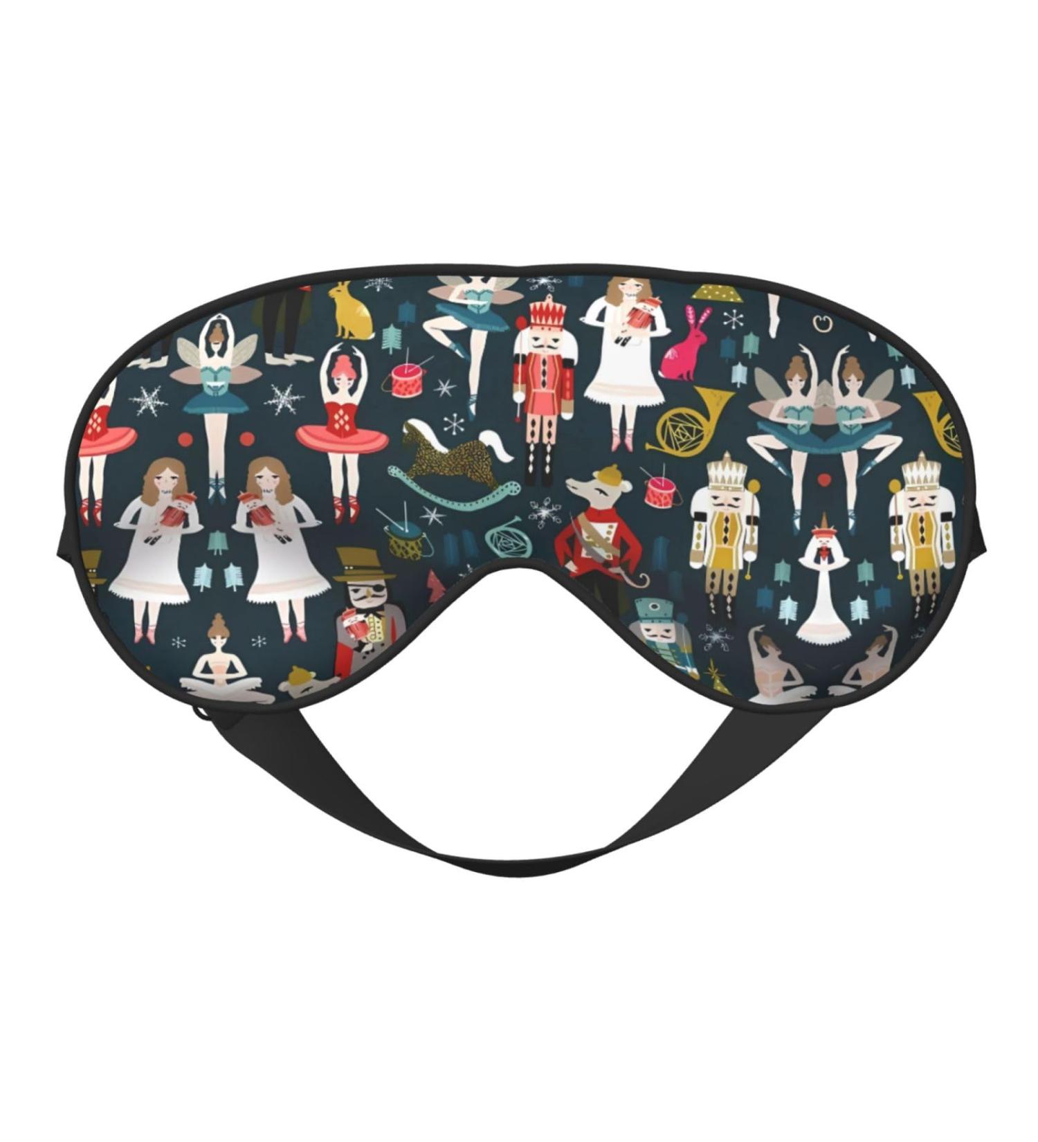 Nutcracker Ballet Eye Mask - Soft Adjustable Sleep Mask for Men & Women - Perfect Christmas Gift - Buy Online on GoSupps.com
