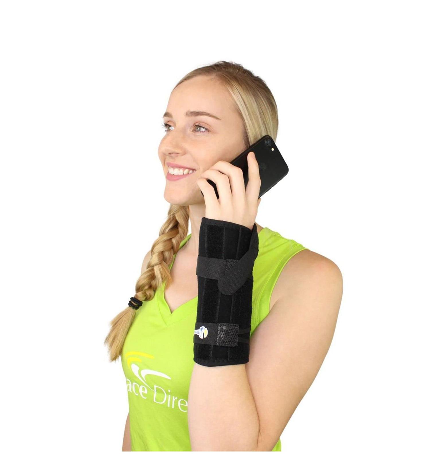 Brace Direct Adjustable Wrist Brace - Optimize Carpal Tunnel Tendonitis Arthritis Relief & Post-Op Support - Right Wrist Compression for Day/Night Pain Relief - Buy Online on GoSupps.com