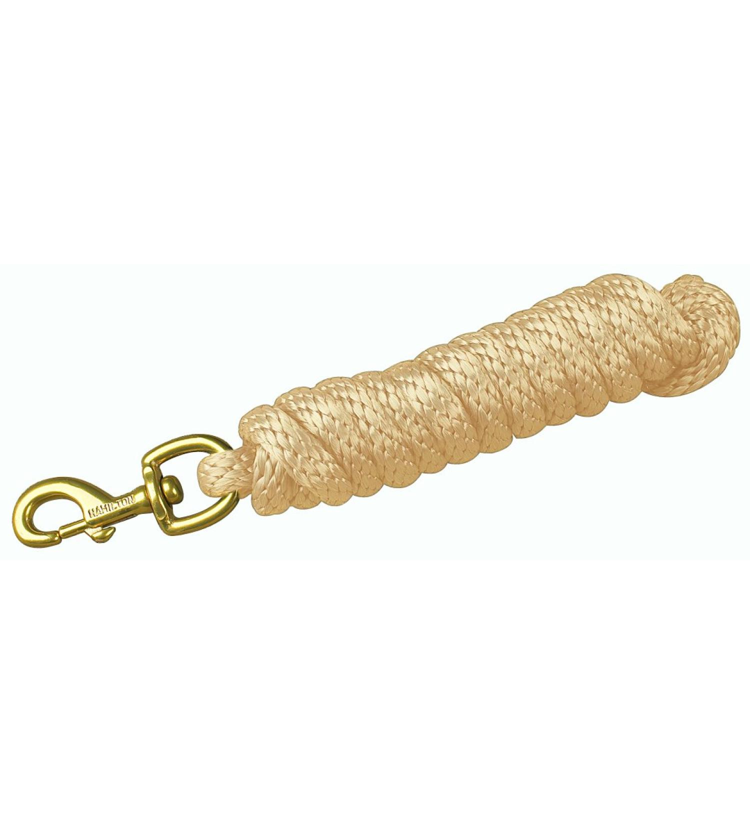 Hamilton Poly leash with snap hook gold