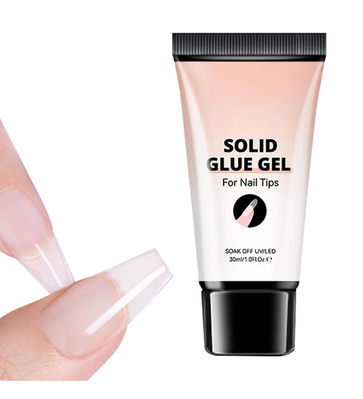 Strong Nail Glue Gel - Soft Nail Gel with Hard Resistant Gel - 30ml Sculpting and Bonding Adhesive - Reinforced Residue-Free Adhesion for Home Manicures - Buy Online on GoSupps.com