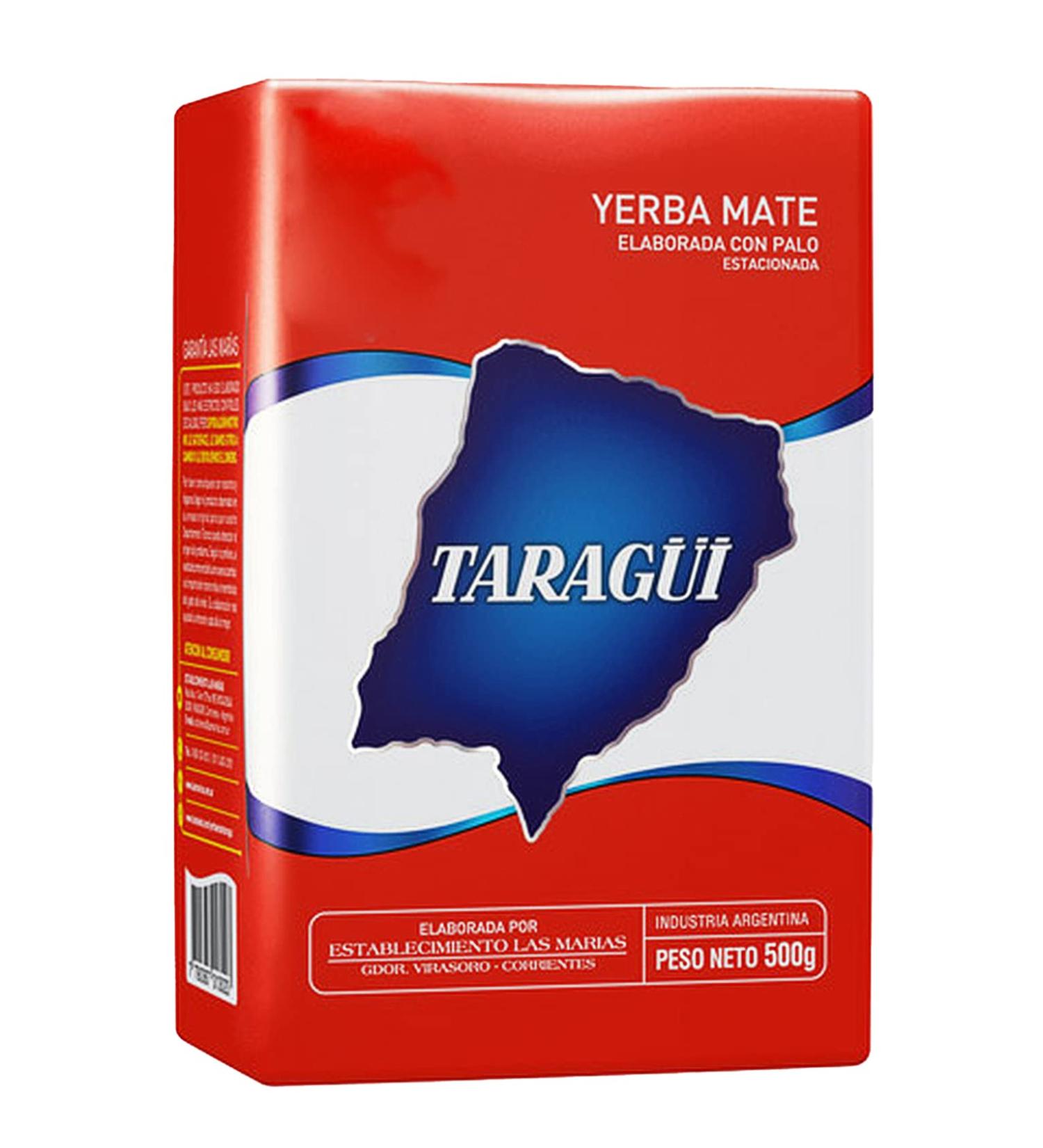 Taragui Yerba Mate Tea 500g - Authentic Argentine Detox & Energy Drink | 12-Month Aged Con Palo - Buy Online on GoSupps.com