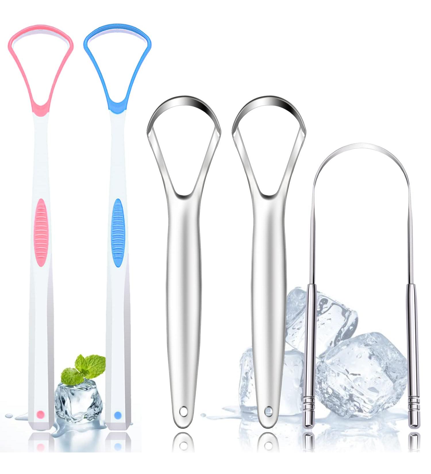 5PCS Medical Grade Tongue Scraper Set - BPA-Free, Great for Oral Care, Reduce Bad Breath - Adults and Kids - Buy Online on GoSupps.com