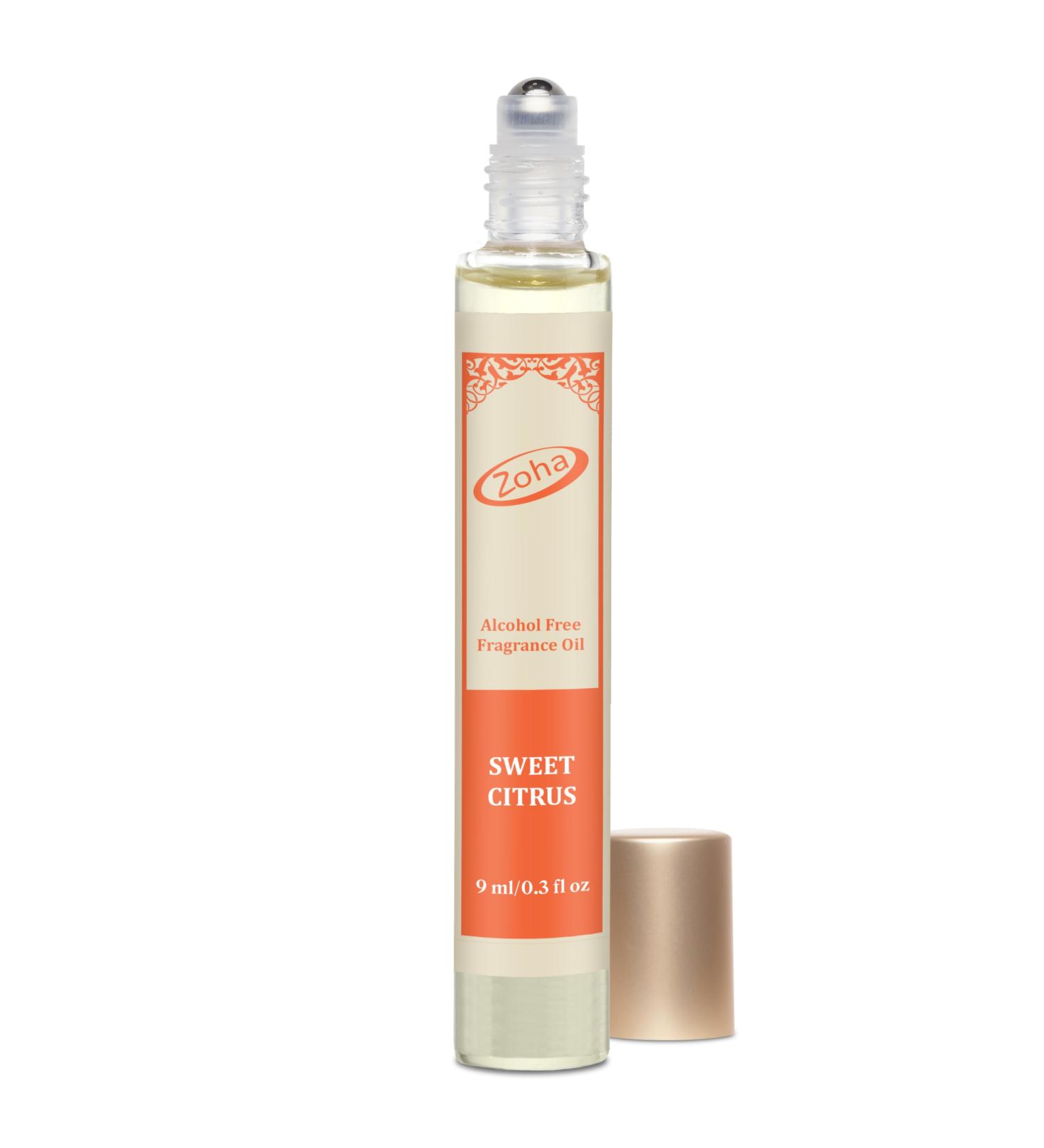 Zoha Sweet Citrus Oil Perfume for Women & Men Roll On Perfume Oil and Citrus Perfume Spray Alcohol Free Skin Moisturizing Lemon Orange Oil Perfume 0.3 Fl Oz (Pack of 1) - Buy Online on GoSupps.com