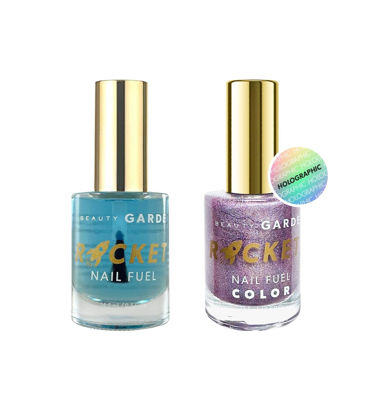 BeautyGARDE Rocket Nail Fuel & Moonstone Nail Polish 2 Pack - Nail Strengthener & Growth Treatment - 7-Free Nonie Cr me 1 Oz - Buy Online on GoSupps.com