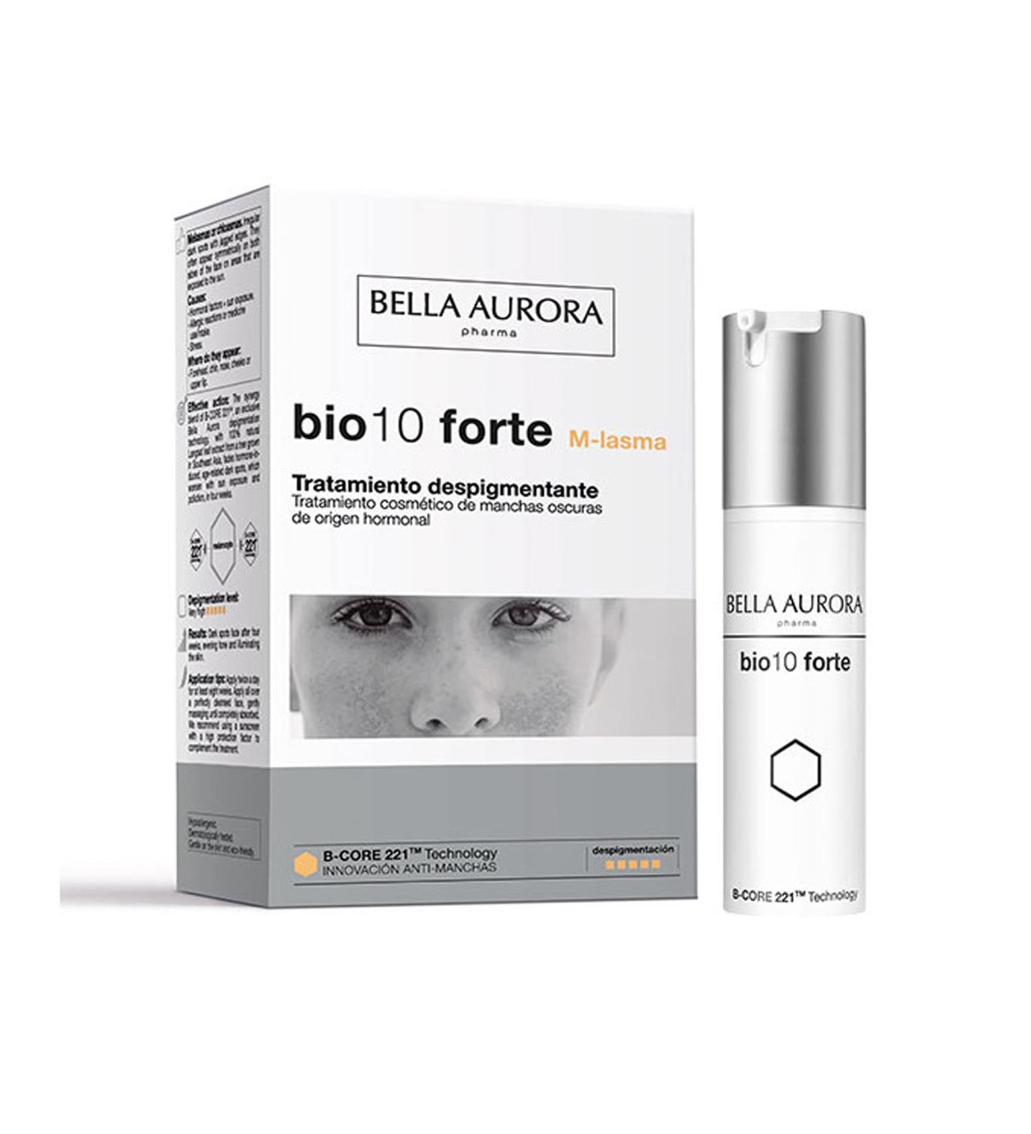 Bella Aurora | Intensive Anti-Depigmentation Treatment M-LASMA | Hormones | 30ml | Hormonal Anti-Dark Spot Cream | Anti-Imperfections Skin Care | BIO10 FORTE M-LASMA - Buy Online on GoSupps.com