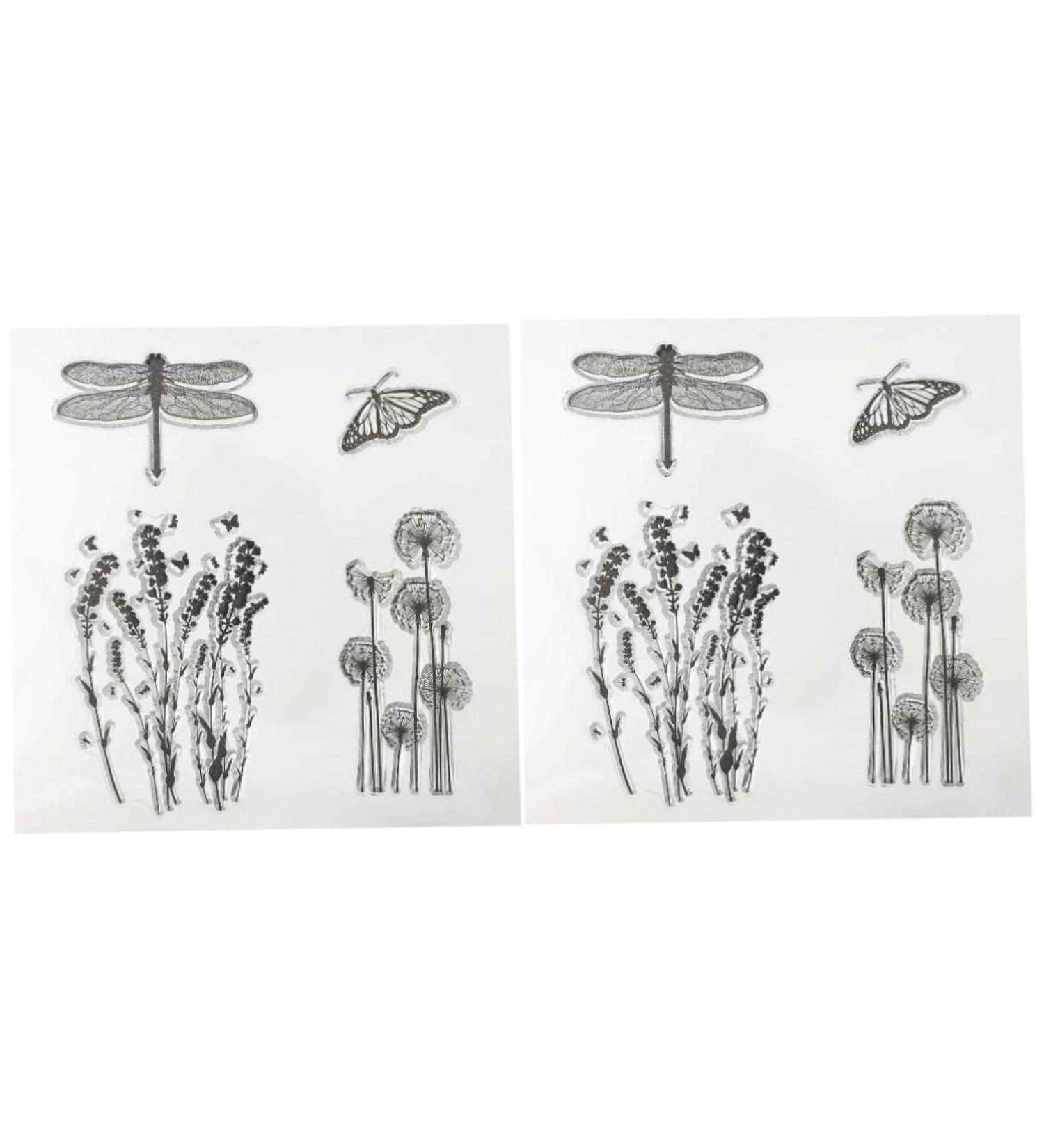 Lurrose 2pcs Postage Stamps Ornament Plant Decor Kidcraft Silicone Seal Stamp Tool T1300 Scrapbook Letter - Buy Online on GoSupps.com