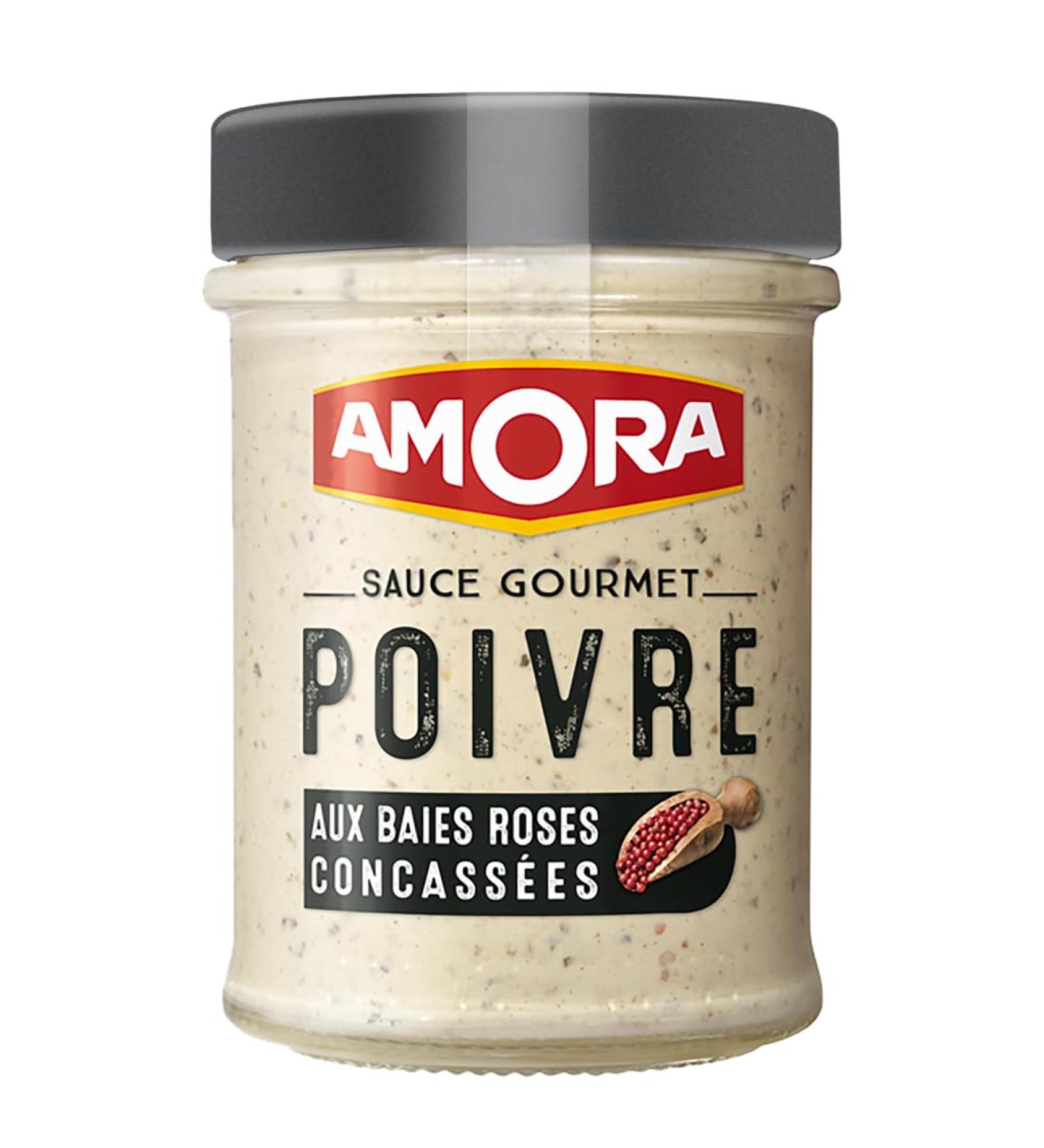 MAILLE - Gourmet Pepper Sauce with Crushed Pink Berries - Smooth Texture and Optimal Taste - No Artificial Flavor - 188 - Buy Online on GoSupps.com