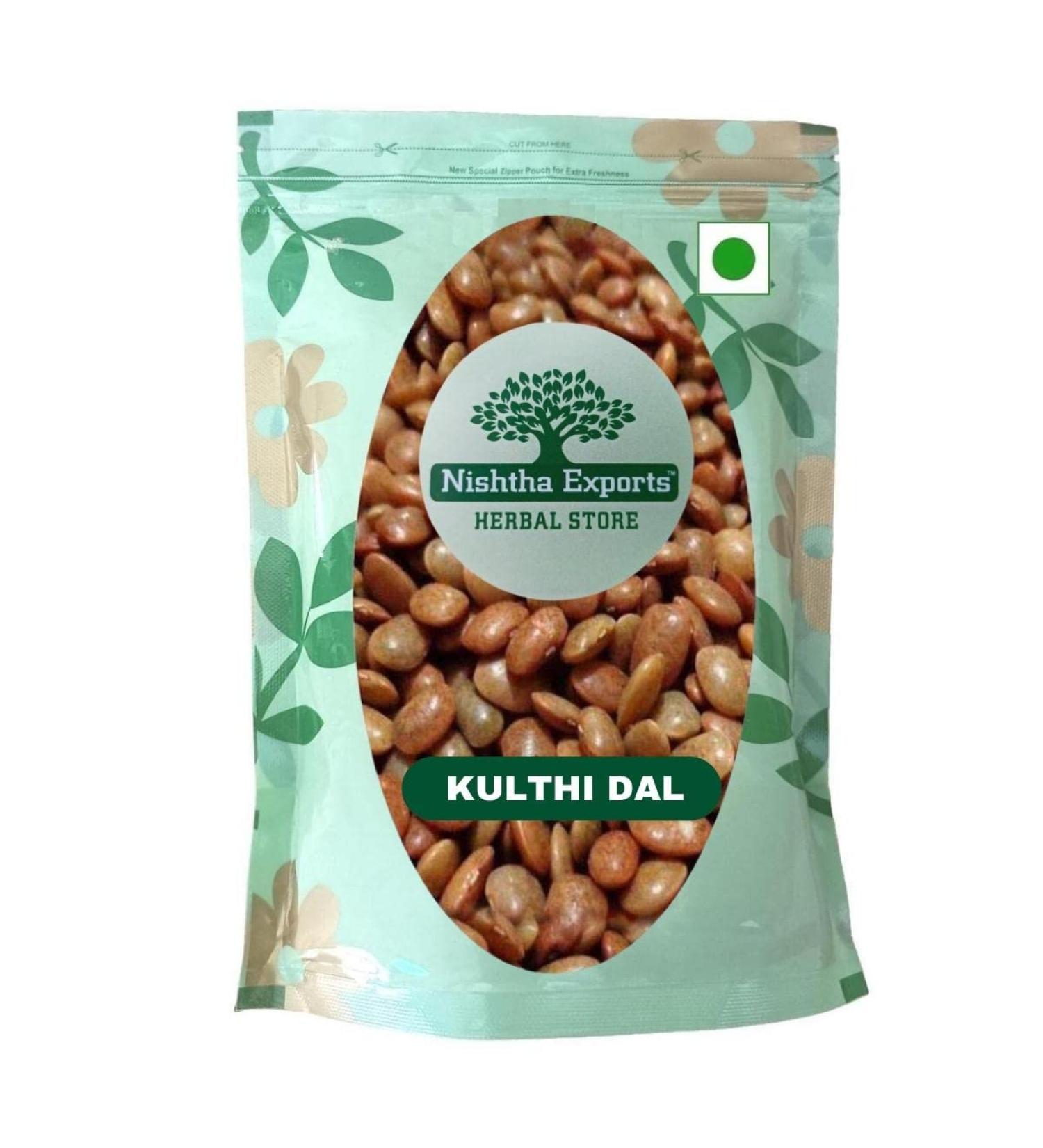 Kulthi Dal-Macrotyloma Uniflorum-Raw Herbs-Gahat Dal-Dolichos Biflorus-Horse Gram-Jadi Booti-Single Herbs (50 Gram) - Buy Online on GoSupps.com