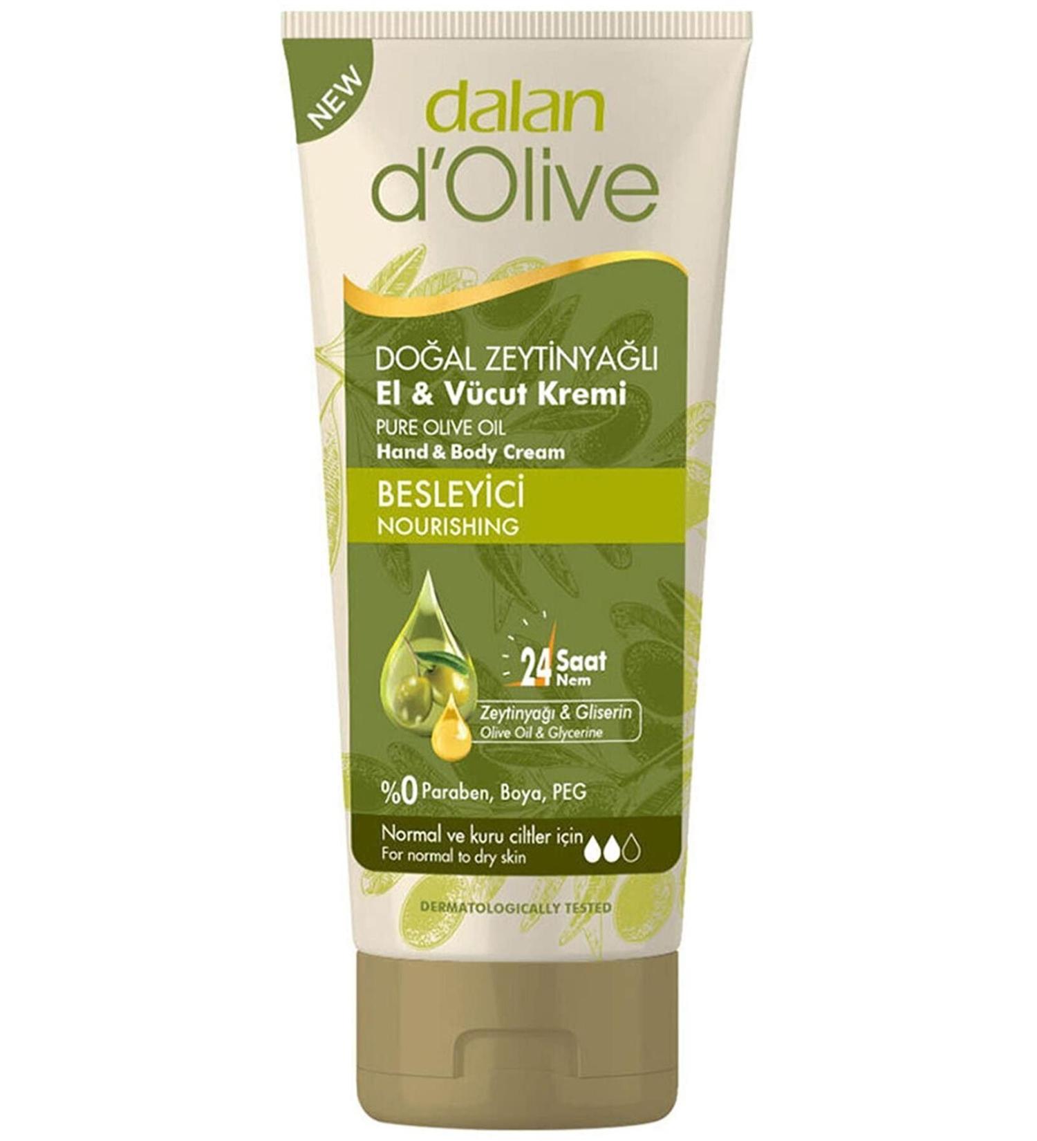 Dalan d'Olive Hand & Body Cream nourishing - for normal to dry skin - 3 pack x 250ml NEW