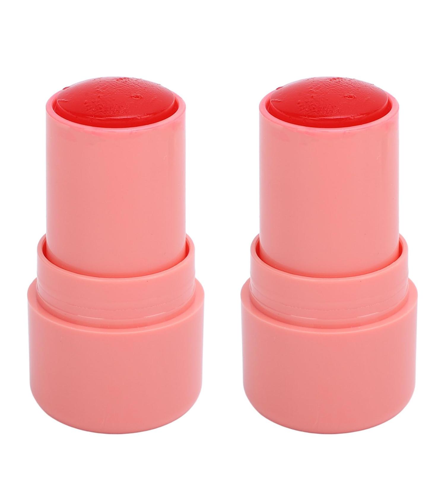 Yinhing 2Pcs 5g Blush Stick Creamy Texture Multifunctional Makeup Stick for Cheeks Lips Eyes with Long Lasting Moisturizing Effect Color - Buy Online on GoSupps.com