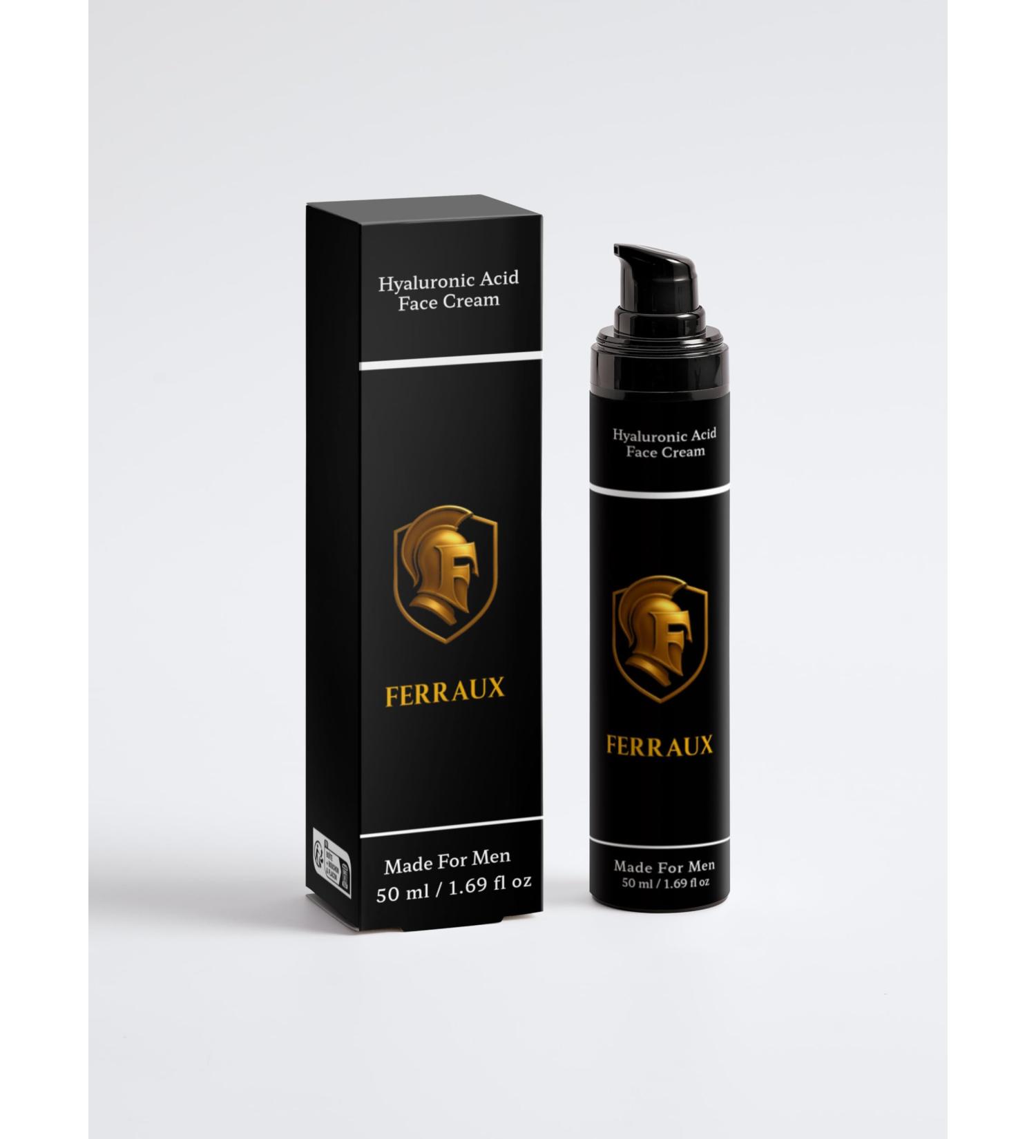 Ferraux Hyaluronic Acid Face Cream For Men - Buy Online on GoSupps.com