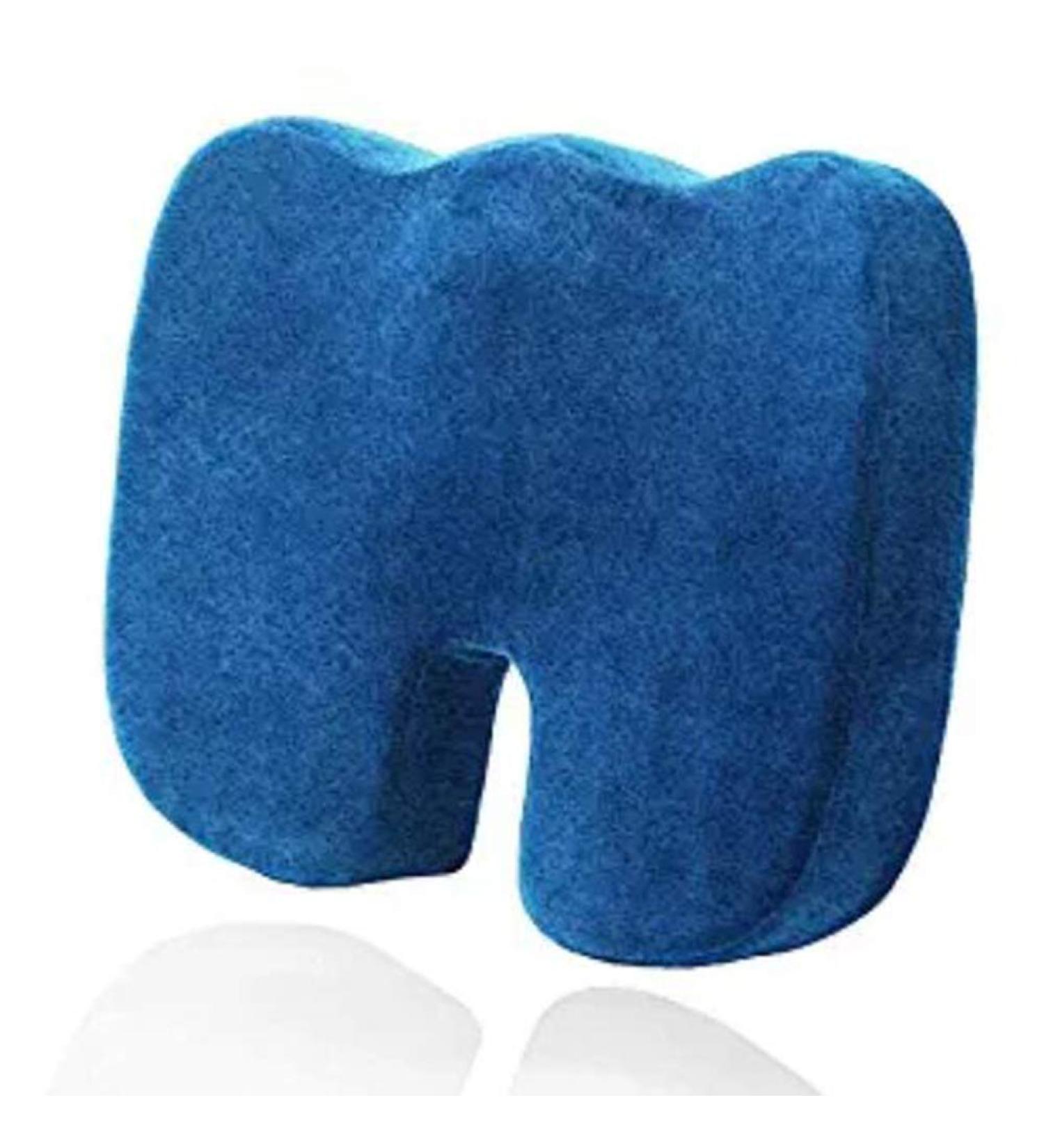 Orthopedic Memory Foam Seat Cushion with Removable Cover for Sciatica Relief Tailbone Hip Pain Back Pain and Sciatica Coccyx seat Cushion Navy - Buy Online on GoSupps.com