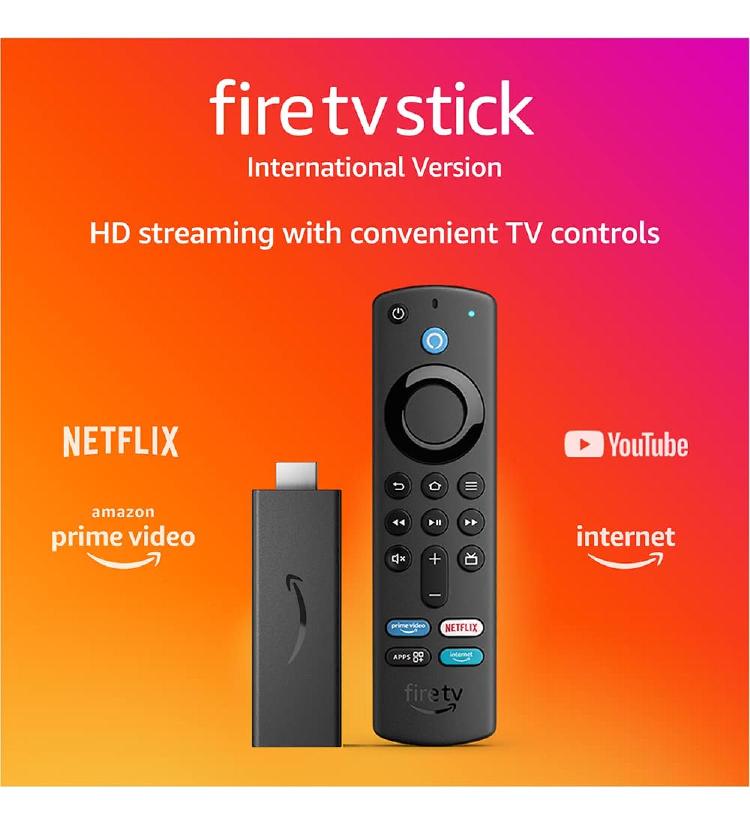 Fire TV Stick (International Version)  HD streaming device  Alexa Voice Remote - Buy Online on GoSupps.com