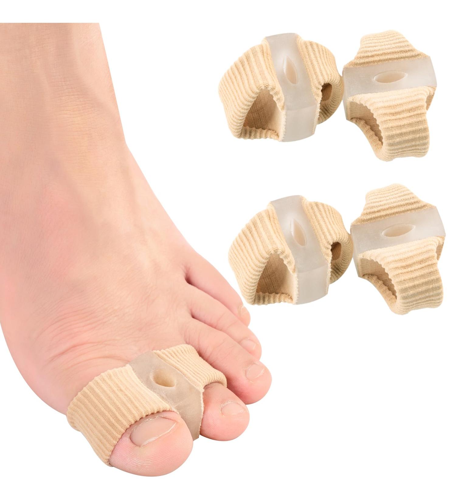 Soft Washable Toe Separators for Women Men - Relieve Foot Pain & Correct Hammer Toe - 2 Pair Small - Suitable for Bunion & Hallux Valgus - Buy Online on GoSupps.com