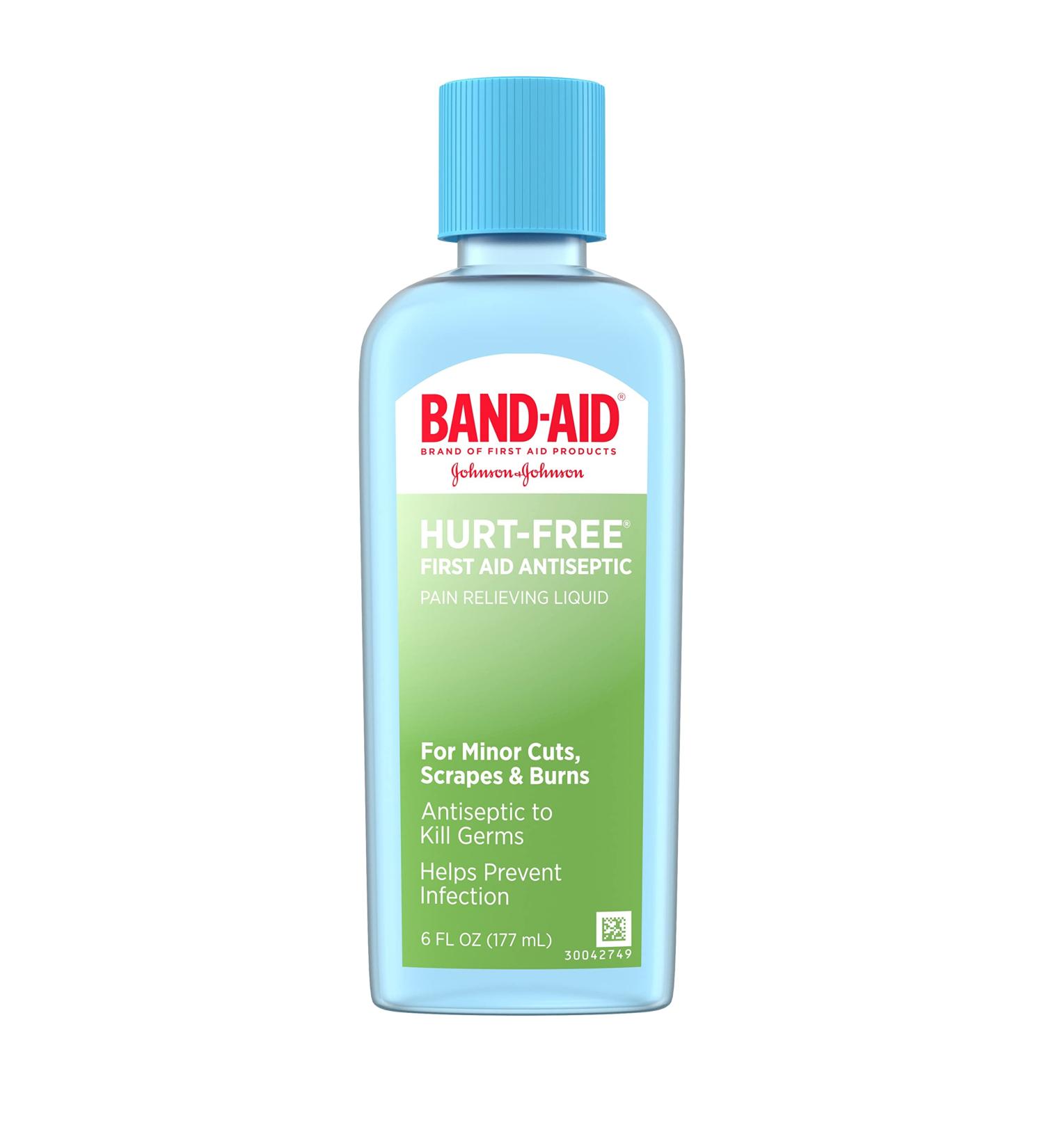 Band Aid Brand First Aid Antiseptic Wash - Pain Relief & Germ Kill 6 Fl Oz (Pack of 6) - Ideal for Wound Care - Buy Online on GoSupps.com