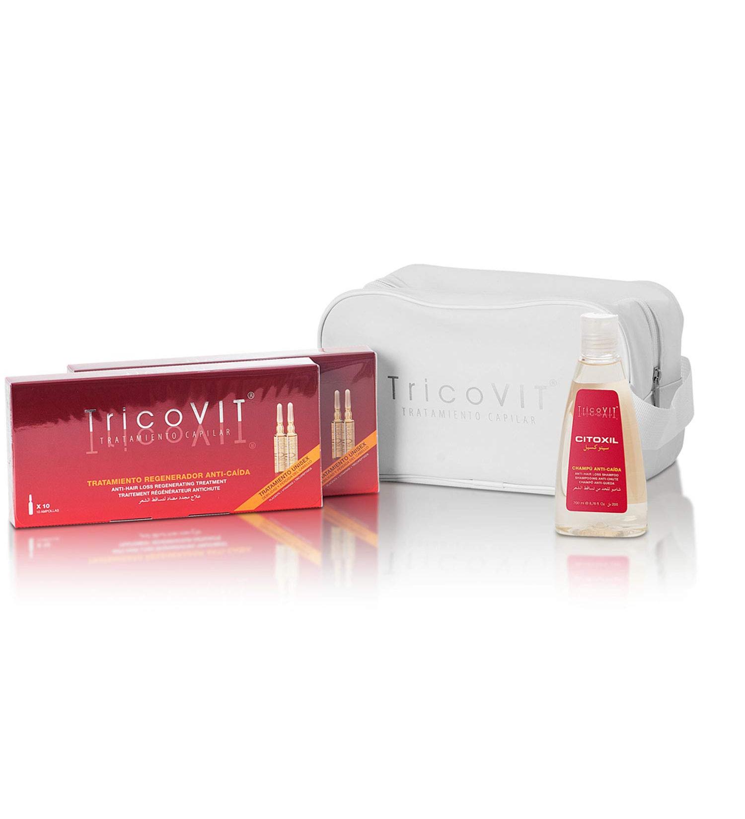 Tricovit Ampoules for Hair Loss | Professional Treatment to Activate Growth & Strengthen Hair | 20 x 10ml - Buy Online on GoSupps.com