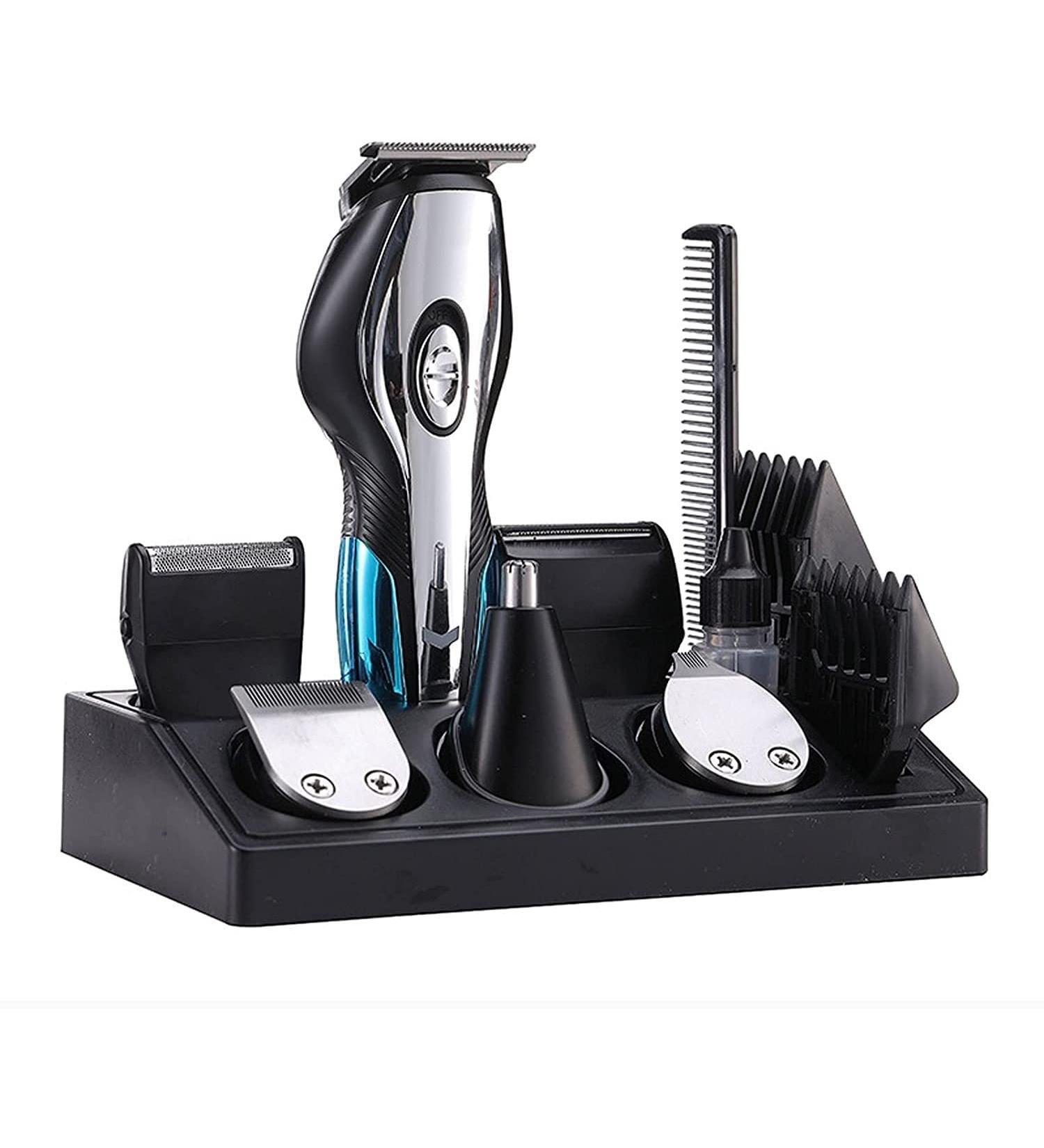 Professional Hair Cutting Kit - 6 in 1 Electric Clippers & Trimmers for Men - USB Rechargeable Grooming Tool - Buy Online on GoSupps.com