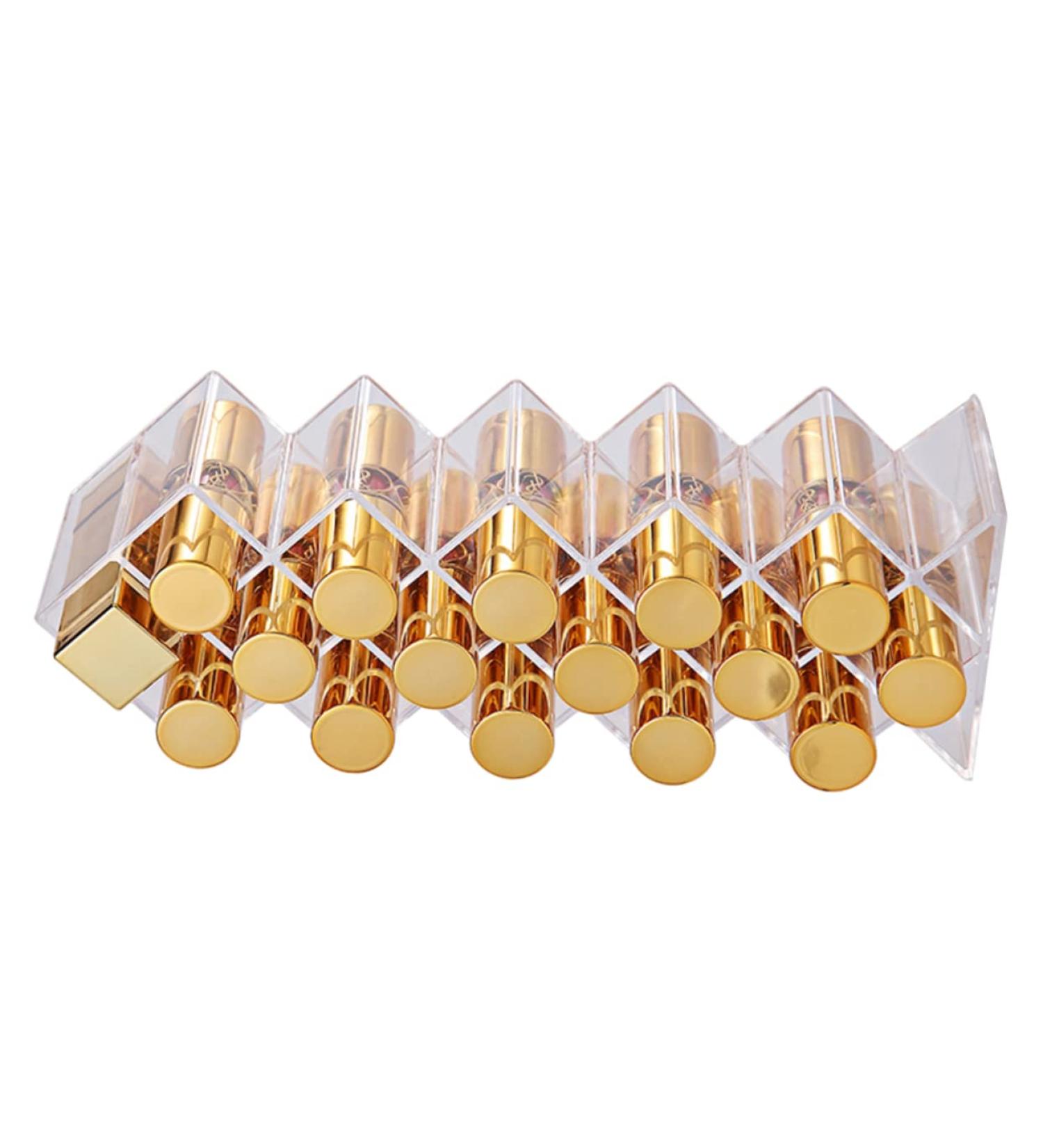  WOONEKY WOONEKY Acrylic Lipstick Display Stand with 16 Fish-Shaped Compartments for Desktop - Buy Online on GoSupps.com