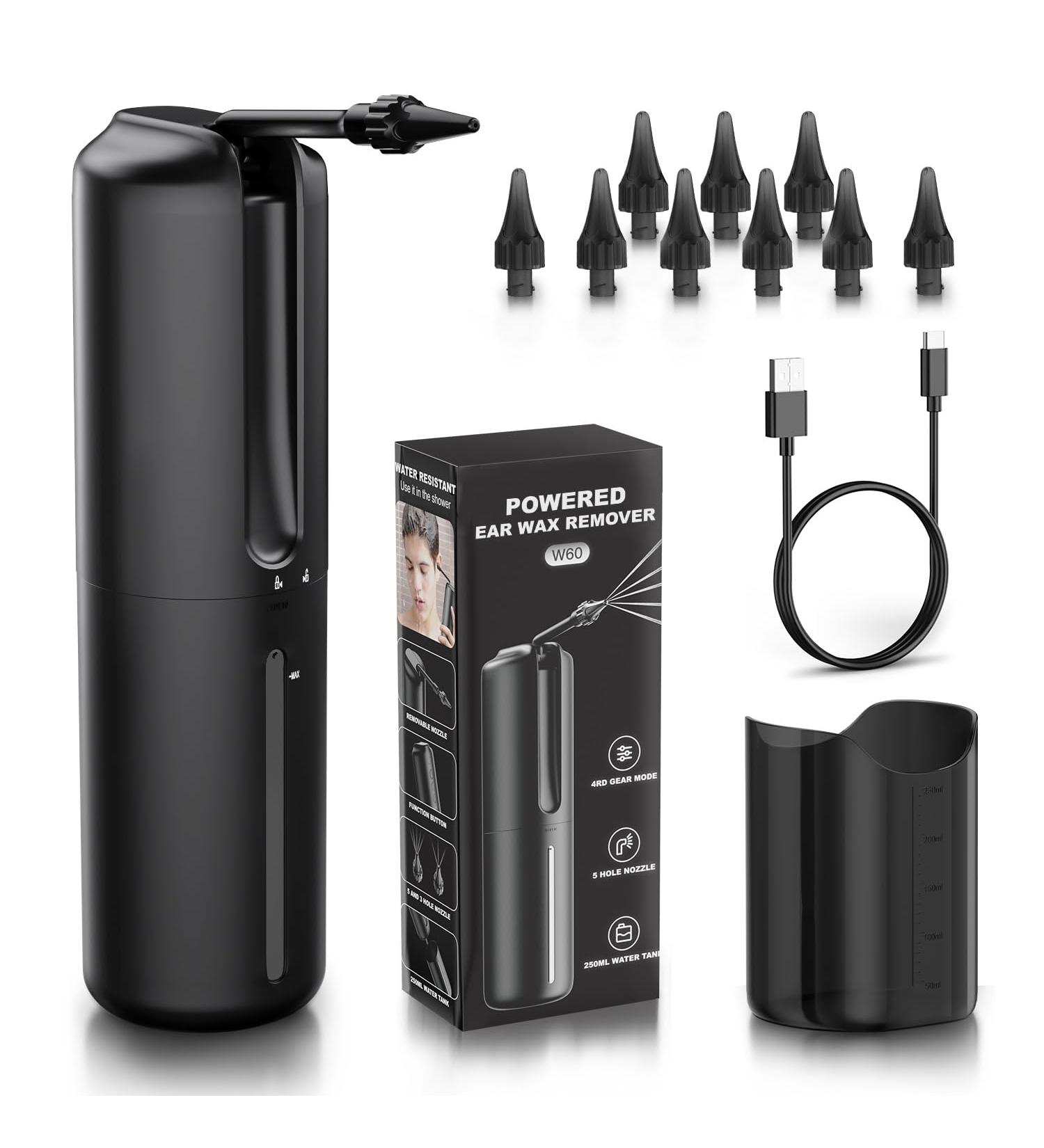 Rechargeable Ear Wax Removal Set - Effective Ear Cleaner with 4 Modes for Easy Ear Wax Removal - Perfect for Ear Wax Accumulation - Buy Online on GoSupps.com
