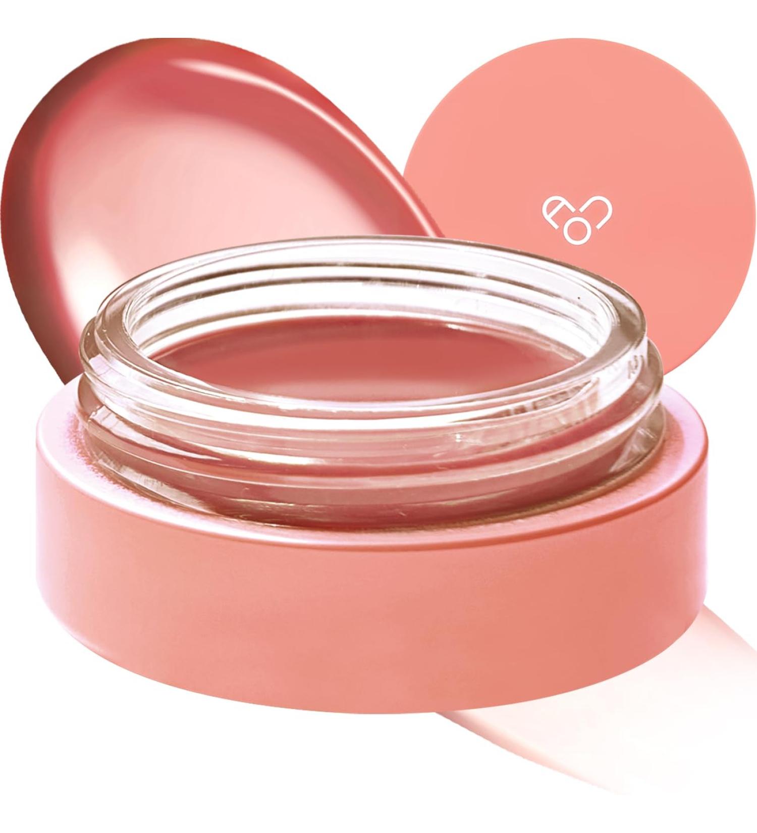 AOU GLOWY TINT BALM Tinted Lip Balm with Natural Gloss Instant Hydration for Chapped Lips 0.12Oz (09 Bebe Balm)