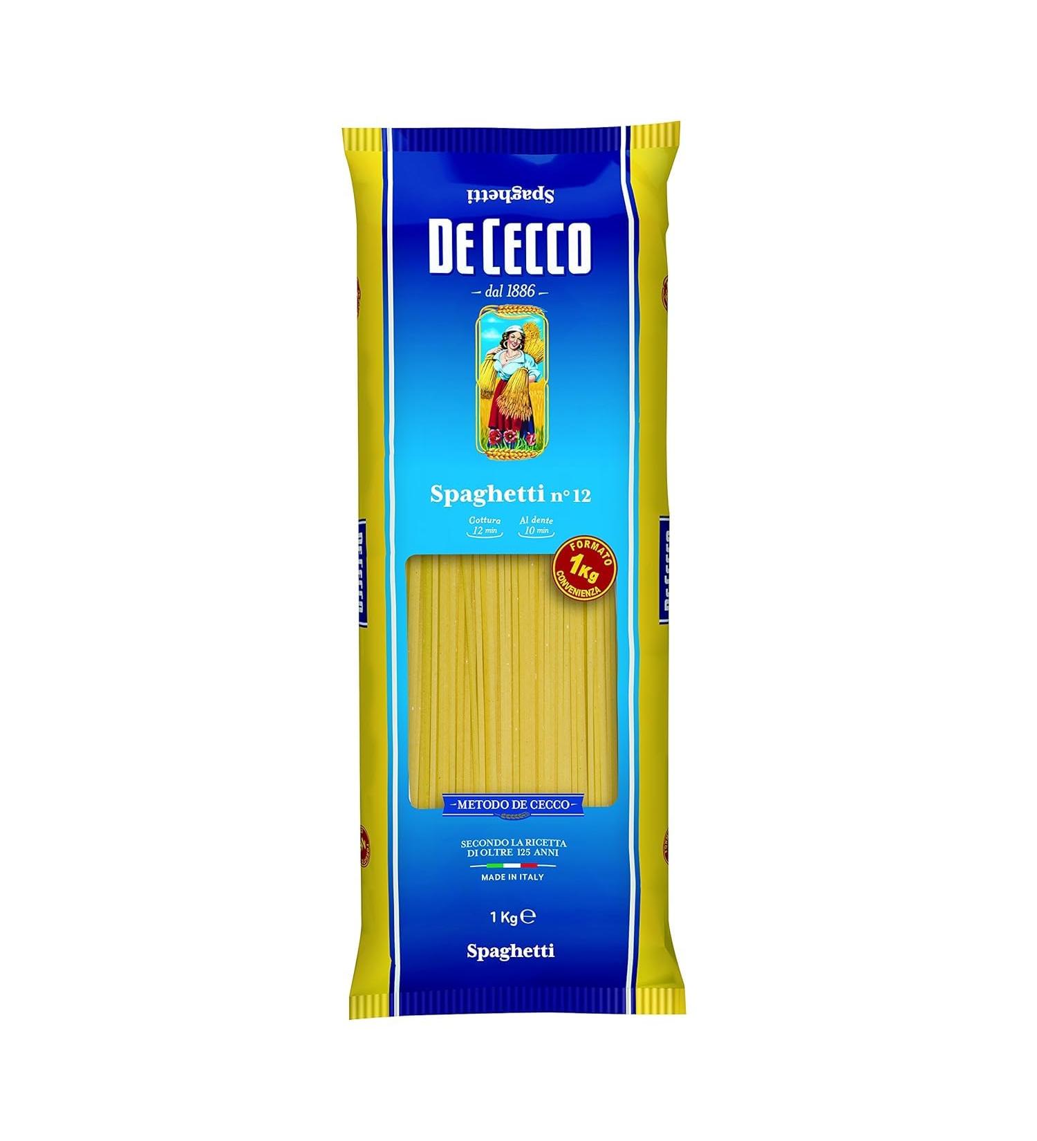  De Cecco De Cecco - Spaghetti Noodles No. 12 - 1 kg - Buy Online on GoSupps.com