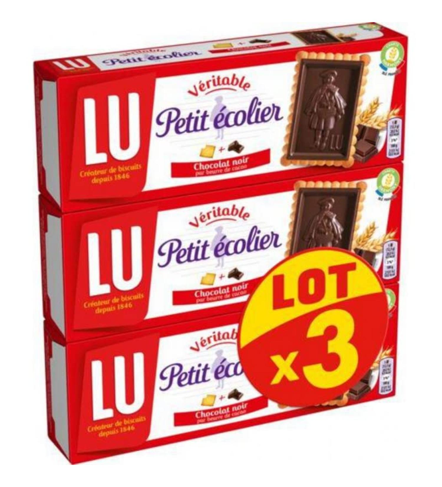 Petit Ecolier Dark Chocolate Cookies - Pack of 3 packs of 150g