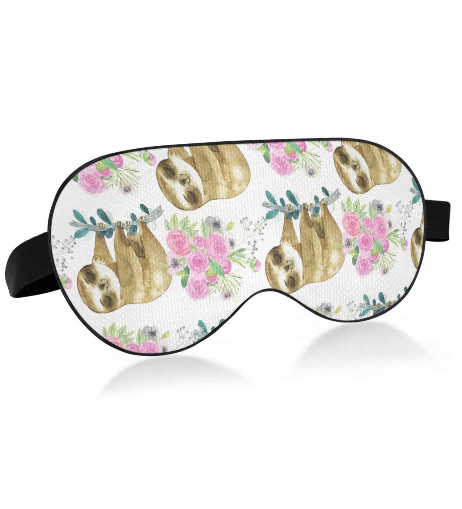 Haskirky Light Blocking Eye Mask - Breathable & Adjustable for Men and Women | Ideal for Travel, Yoga, Meditation, Office, Deep Sleep | Cute Cartoon Slot Design - Buy Online on GoSupps.com